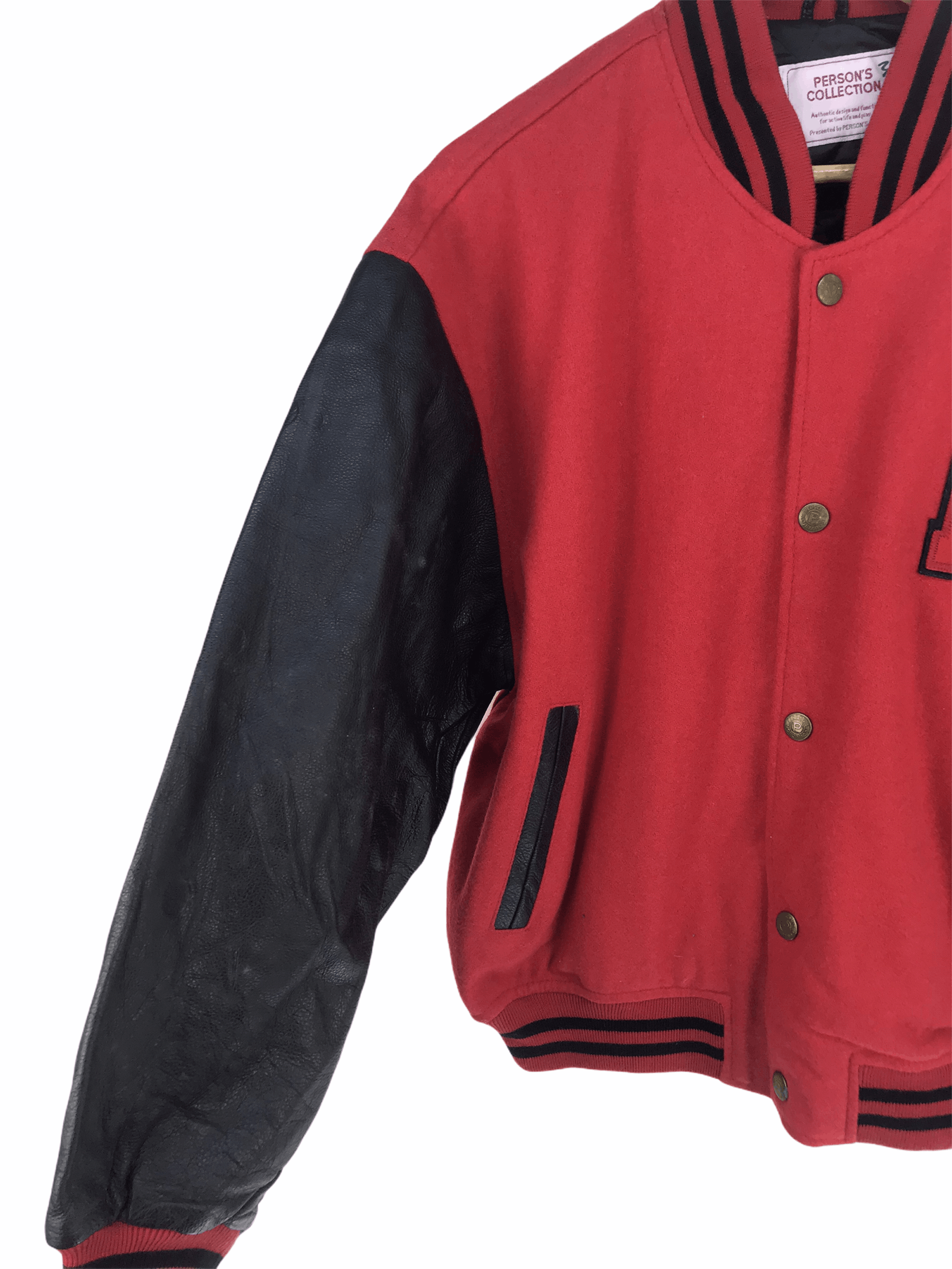 Vintage Vintage PERSON'S COLLECTION Varsity Jacket Leather/Wool Size US M / EU 48-50 / 2 - 12 Thumbnail