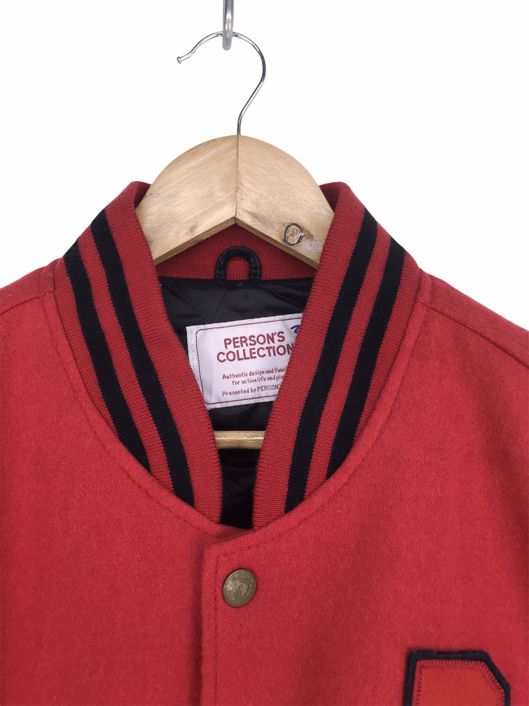Vintage Vintage PERSON'S COLLECTION Varsity Jacket Leather/Wool Size US M / EU 48-50 / 2 - 3 Thumbnail