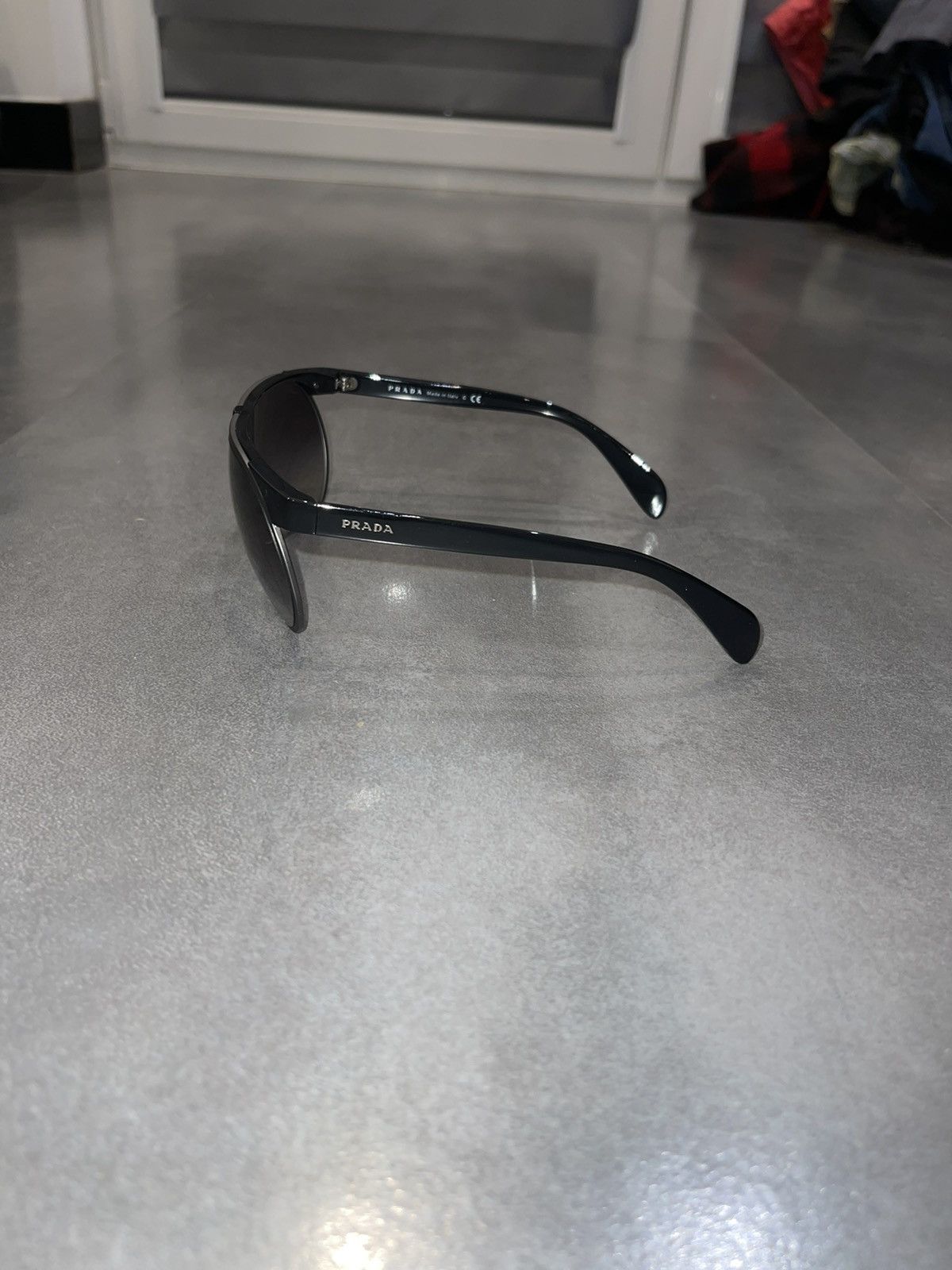 Prada Prada SPR23P 1AB-0A7 Black Aviator Sunglasses Size ONE SIZE - 5 Thumbnail