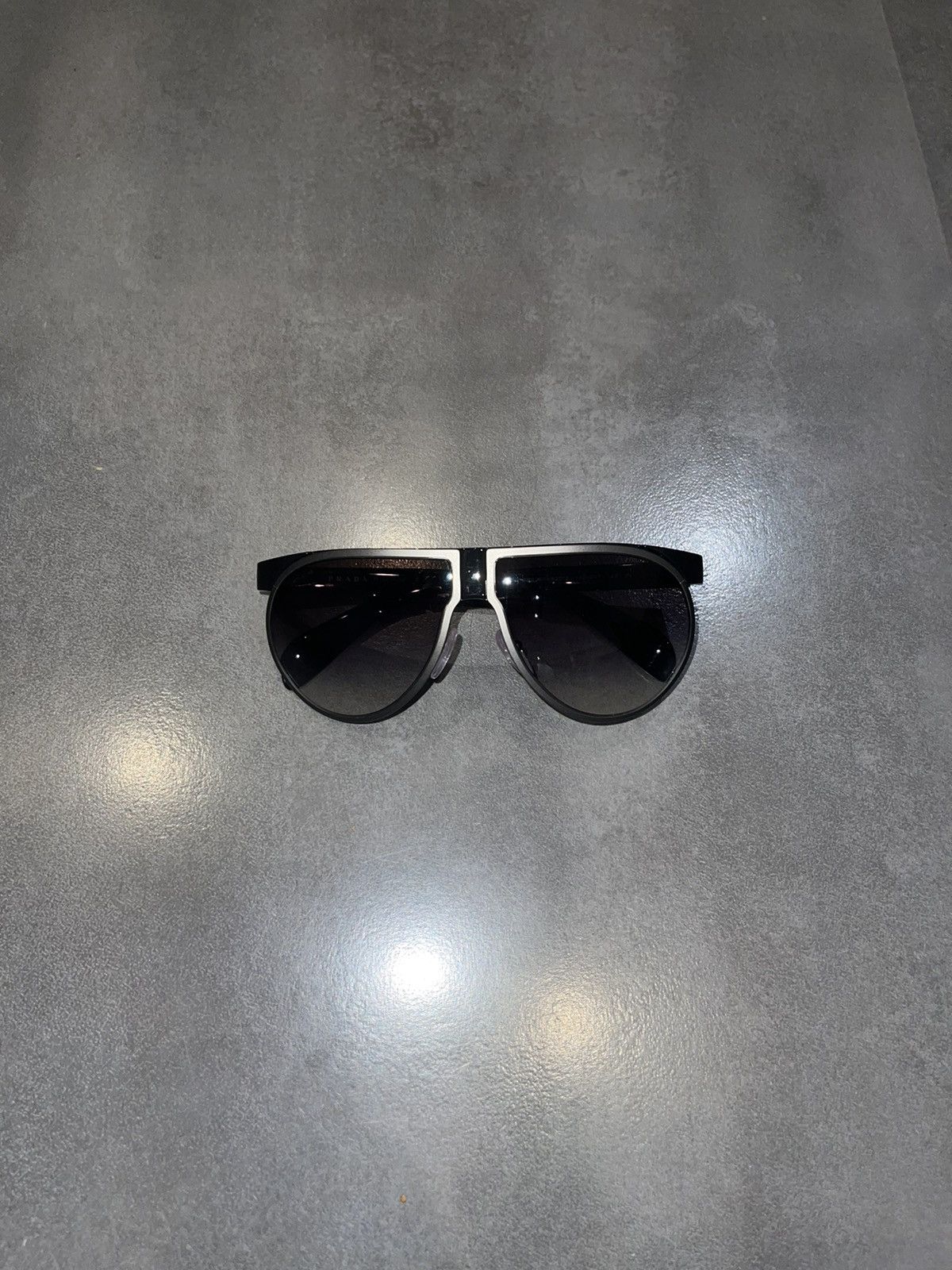 Prada Prada SPR23P 1AB-0A7 Black Aviator Sunglasses Size ONE SIZE - 4 Thumbnail