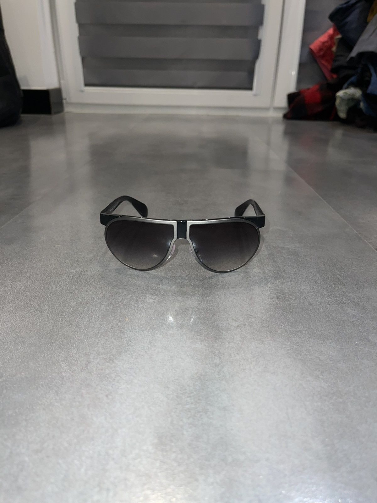Prada Prada SPR23P 1AB-0A7 Black Aviator Sunglasses Size ONE SIZE - 2 Thumbnail