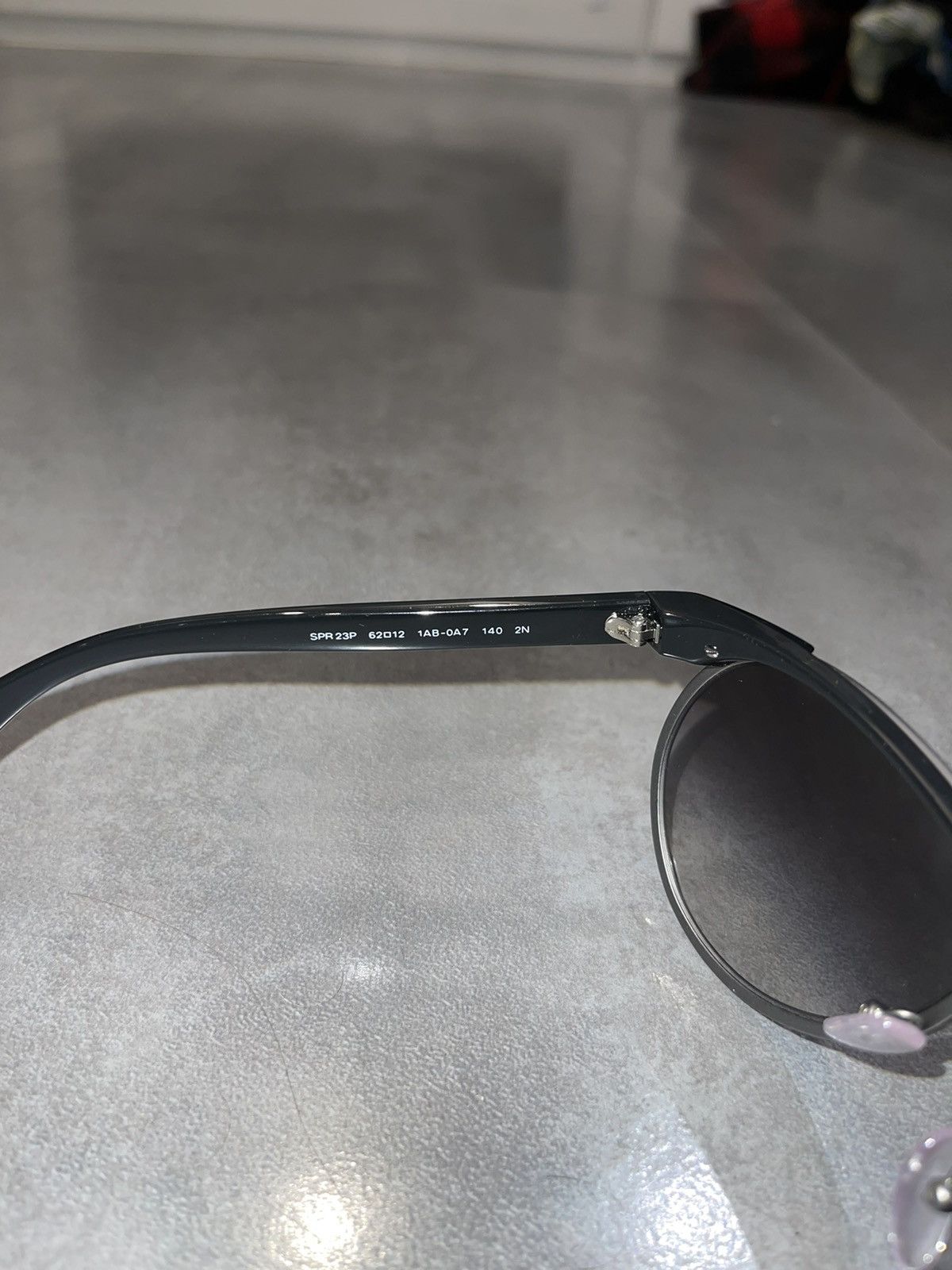 Prada Prada SPR23P 1AB-0A7 Black Aviator Sunglasses Size ONE SIZE - 12 Thumbnail