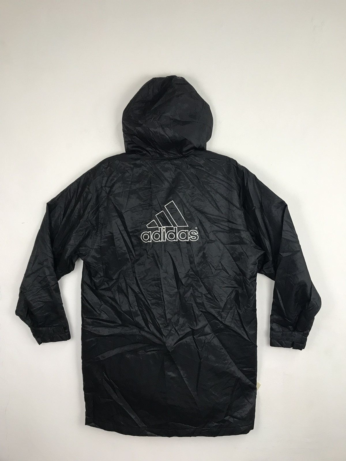 image of Adidas Parkas Coach Sherpa Inner Jacket Hoodie Winter Wear in Black, Men's (Size Large)