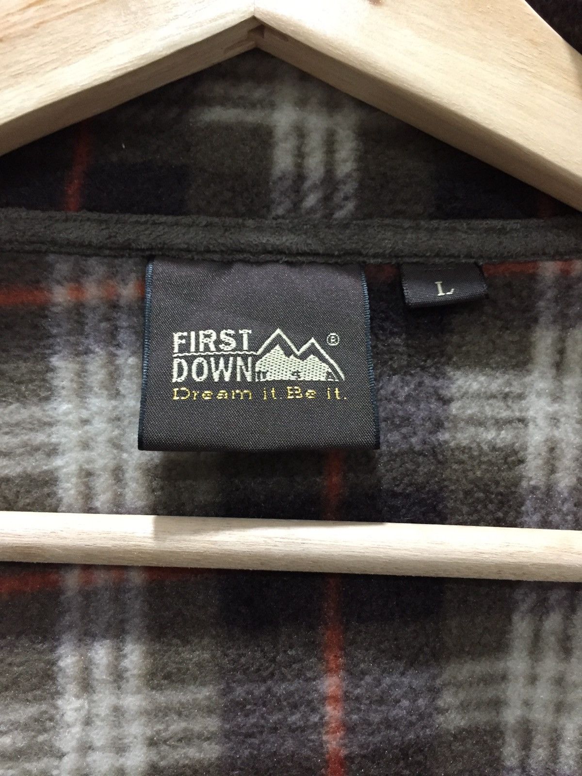 Japanese Brand × Vintage First Down Fleece Sweater Zipper Up #9-88 Size US L / EU 52-54 / 3 - 4 Thumbnail