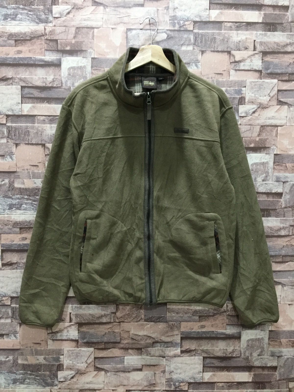 Japanese Brand × Vintage First Down Fleece Sweater Zipper Up #9-88 Size US L / EU 52-54 / 3 - 1 Thumbnail
