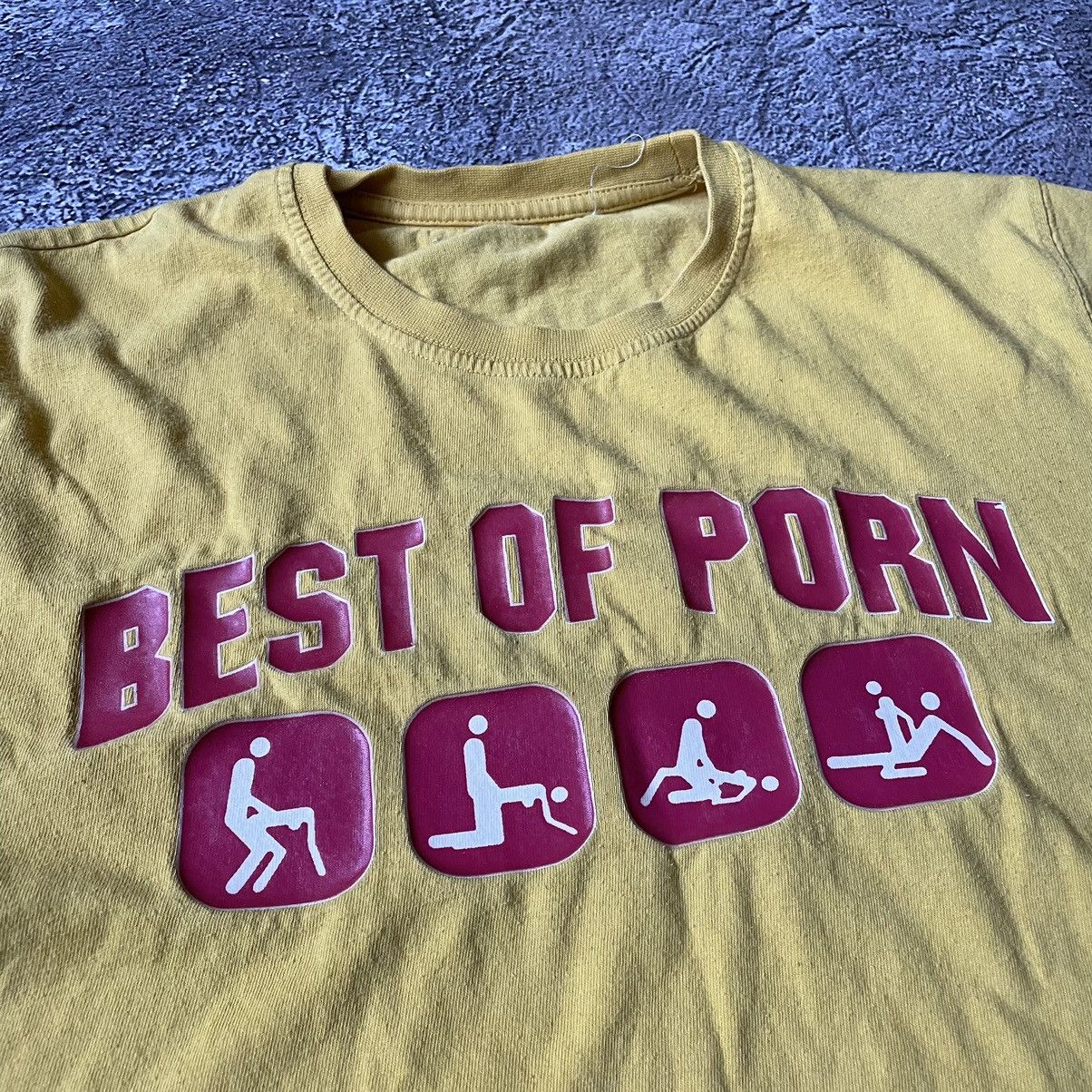 Vintage Vintage Y2K Sun Faded Graphic Tee Yellow Funny Humor Boxy M Size US M / EU 48-50 / 2 - 6 Thumbnail