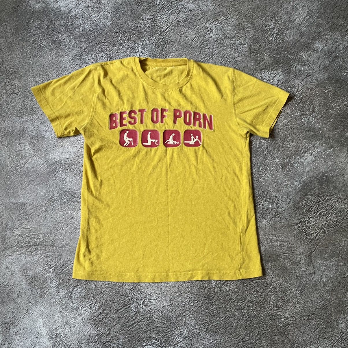 Vintage Vintage Y2K Sun Faded Graphic Tee Yellow Funny Humor Boxy M Size US M / EU 48-50 / 2 - 2 Thumbnail