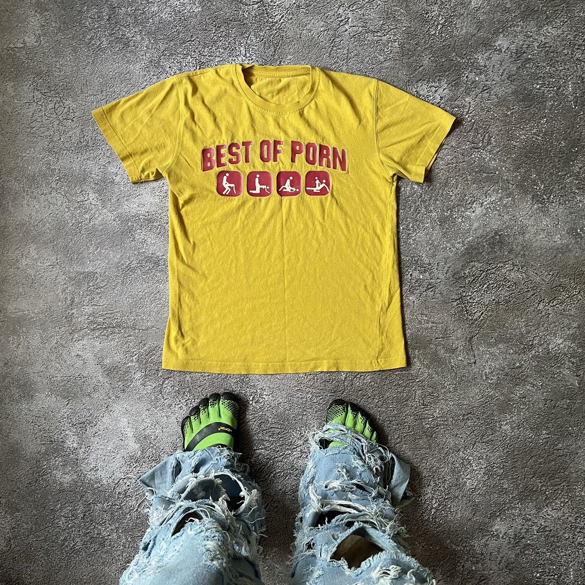 Vintage Vintage Y2K Sun Faded Graphic Tee Yellow Funny Humor Boxy M Size US M / EU 48-50 / 2 - 1 Thumbnail