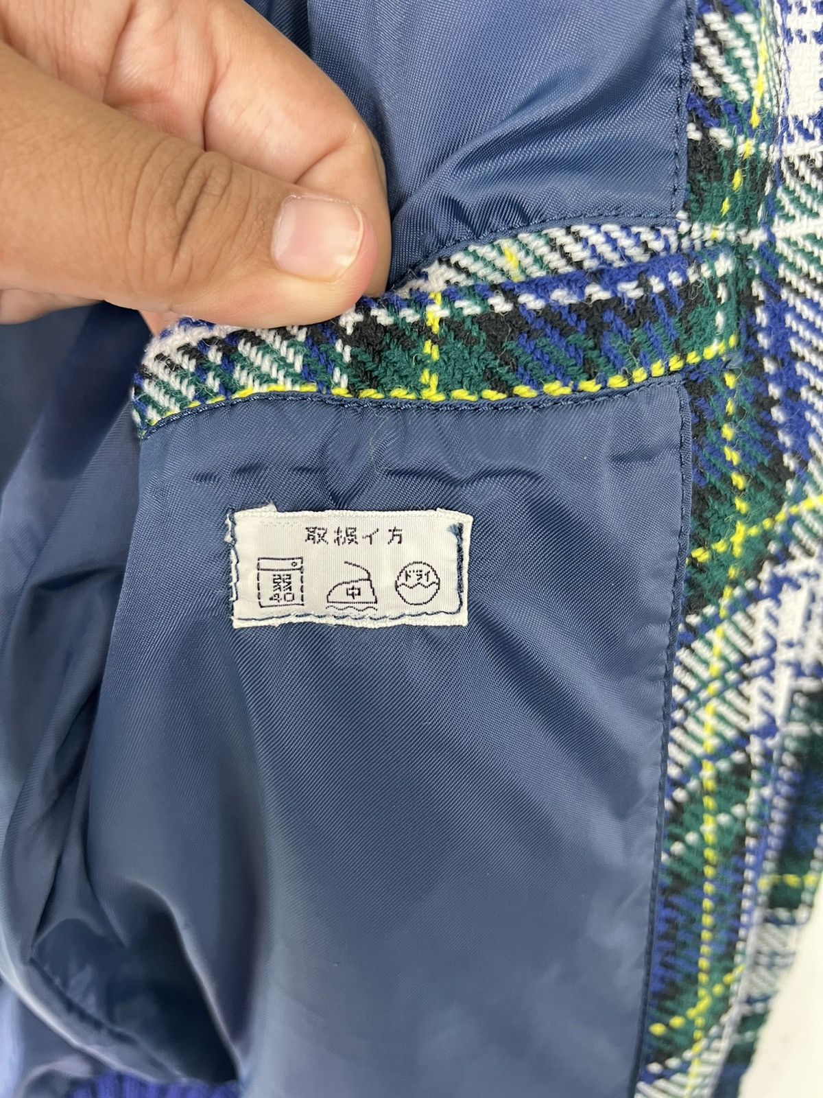 Japanese Brand 🔥 VINTAGE TARTAN BOMBER JACKET Size US M / EU 48-50 / 2 - 9 Thumbnail