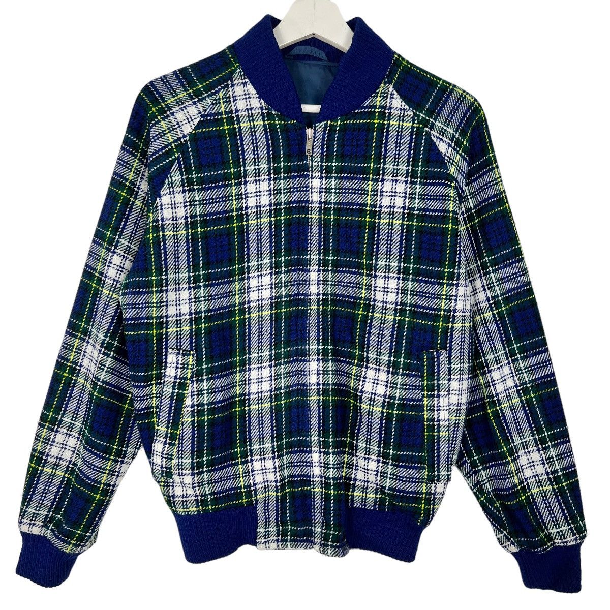Japanese Brand 🔥 VINTAGE TARTAN BOMBER JACKET Size US M / EU 48-50 / 2 - 1 Thumbnail