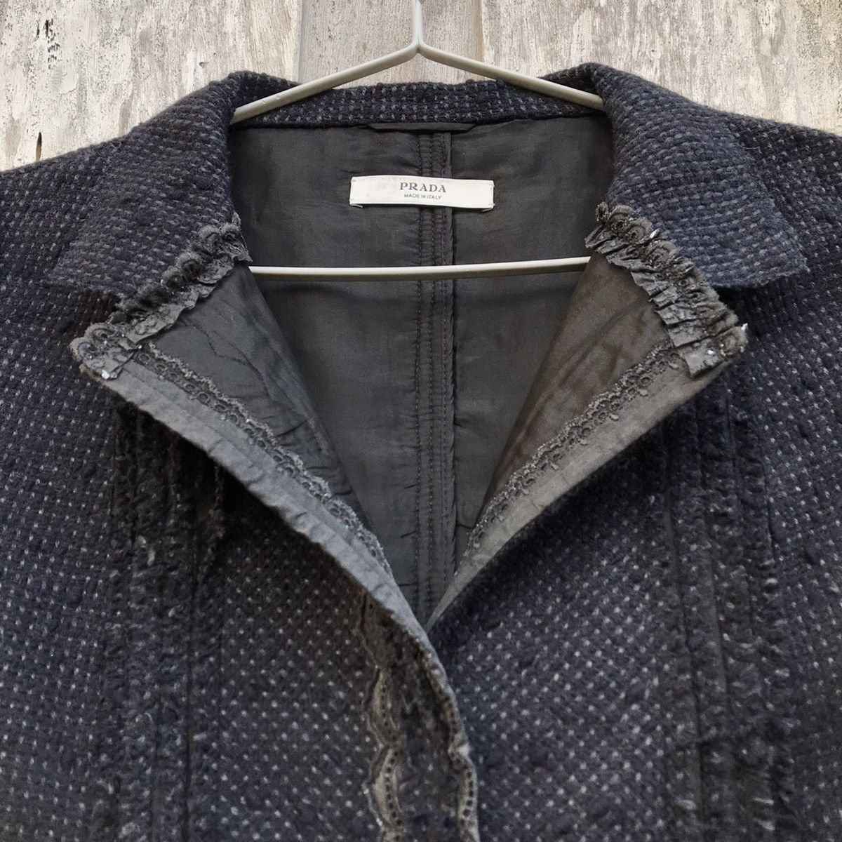 Prada Vintage Prada Women Top Wool Boucle Jacket Size S / US 4 / IT 40 - 8 Thumbnail