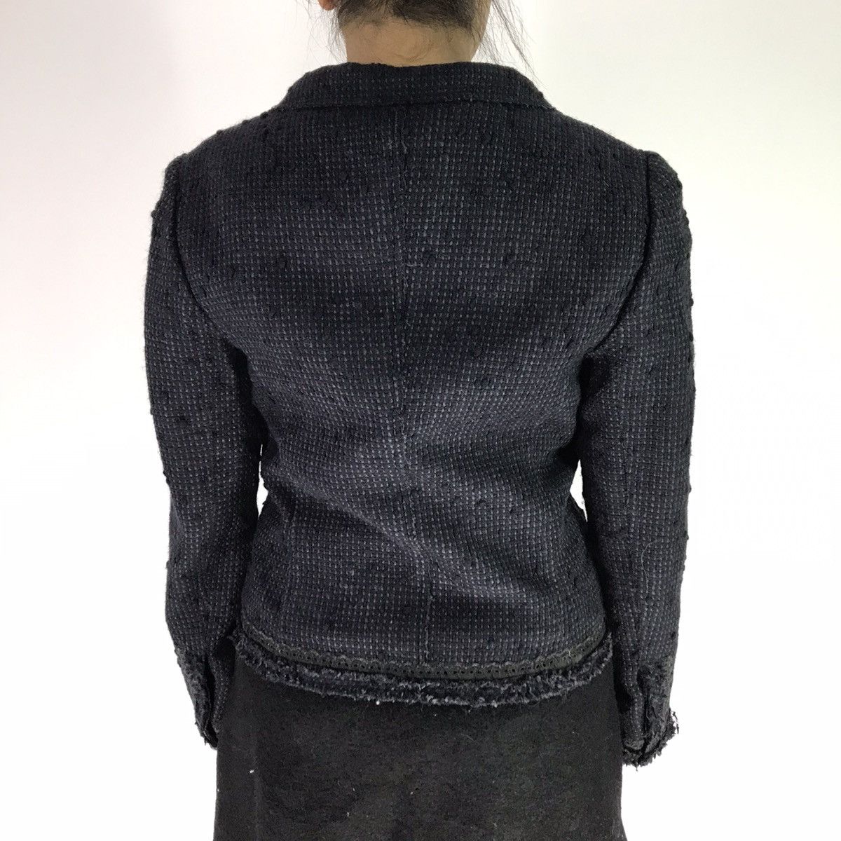 Prada Vintage Prada Women Top Wool Boucle Jacket Size S / US 4 / IT 40 - 2 Thumbnail
