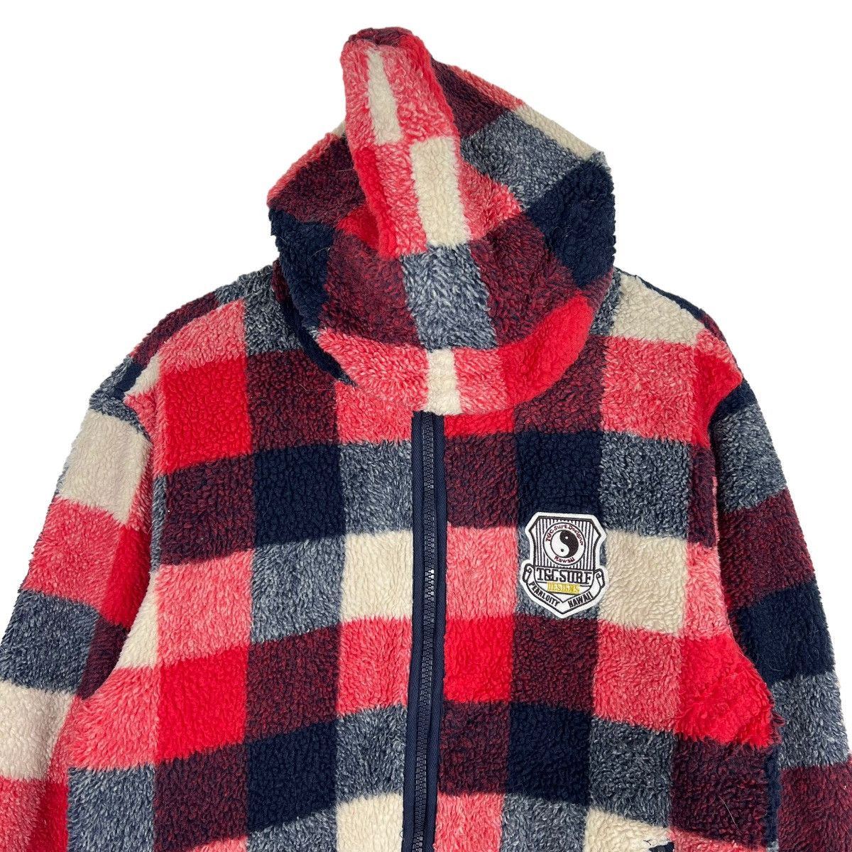 Other 🔥 T&C SURF DESIGN PLAID FLEECE HOODIES BOMBER JACKET Size US L / EU 52-54 / 3 - 3 Thumbnail