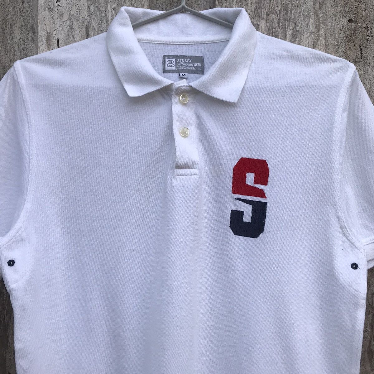 Stussy × Vintage Vintage Stussy Polo Tee Big Logo Size US M / EU 48-50 / 2 - 2 Thumbnail