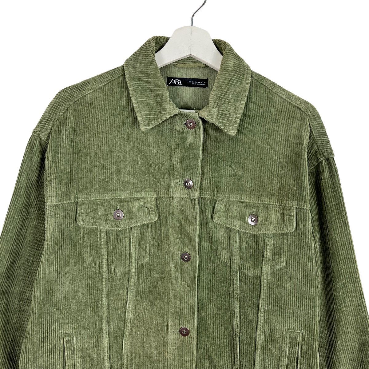 Japanese Brand 🔥 ZARA CORDUROY OVERSIZED TRUCKER JACKET Size US S / EU 44-46 / 1 - 3 Thumbnail