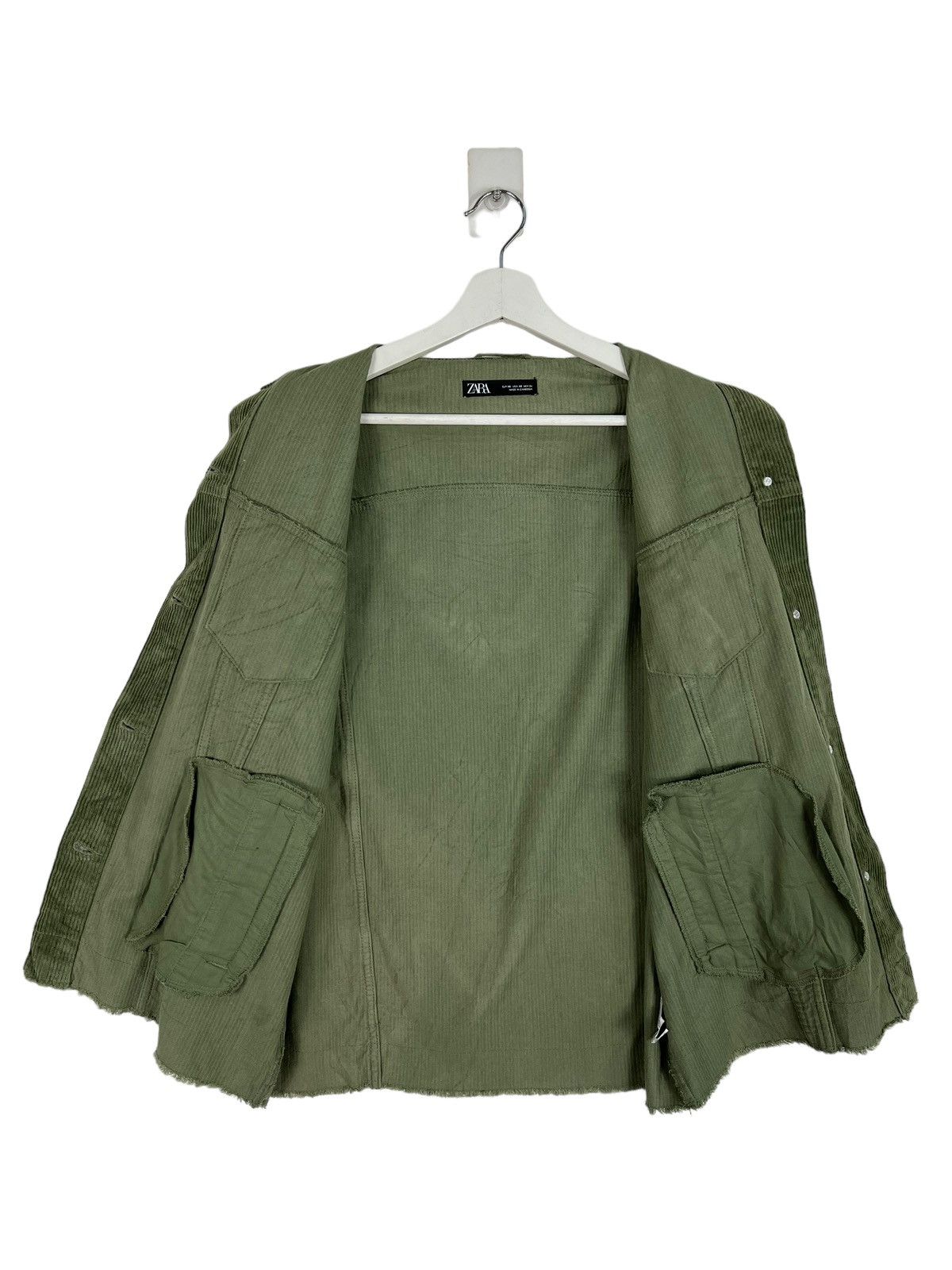 Japanese Brand 🔥 ZARA CORDUROY OVERSIZED TRUCKER JACKET Size US S / EU 44-46 / 1 - 6 Thumbnail