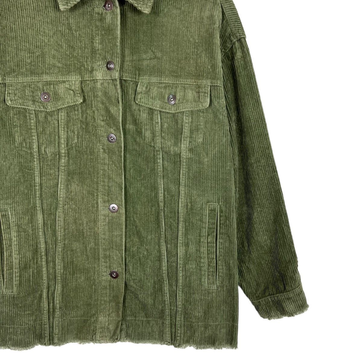 Japanese Brand 🔥 ZARA CORDUROY OVERSIZED TRUCKER JACKET Size US S / EU 44-46 / 1 - 4 Thumbnail
