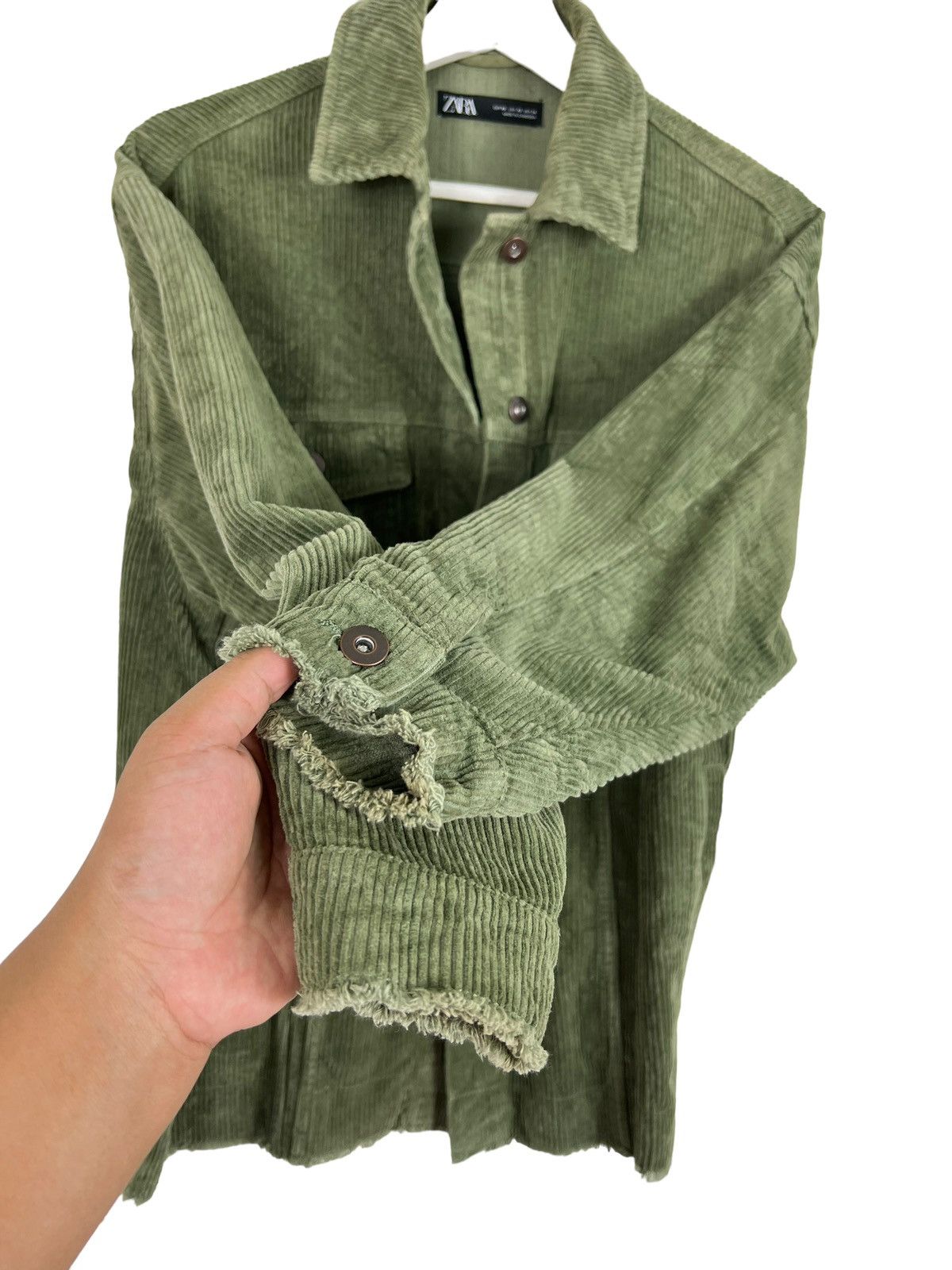 Japanese Brand 🔥 ZARA CORDUROY OVERSIZED TRUCKER JACKET Size US S / EU 44-46 / 1 - 8 Thumbnail
