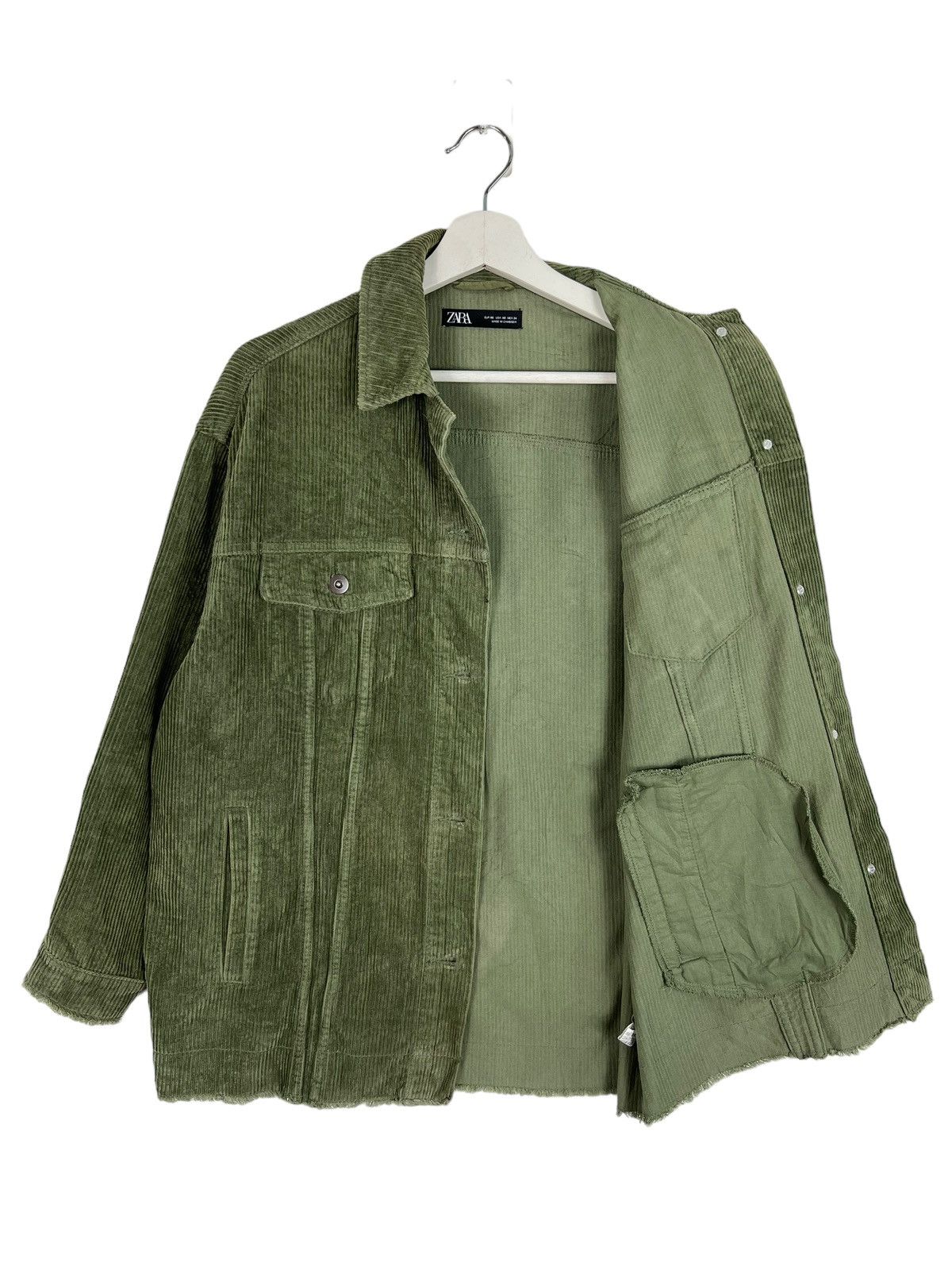Japanese Brand 🔥 ZARA CORDUROY OVERSIZED TRUCKER JACKET Size US S / EU 44-46 / 1 - 5 Thumbnail