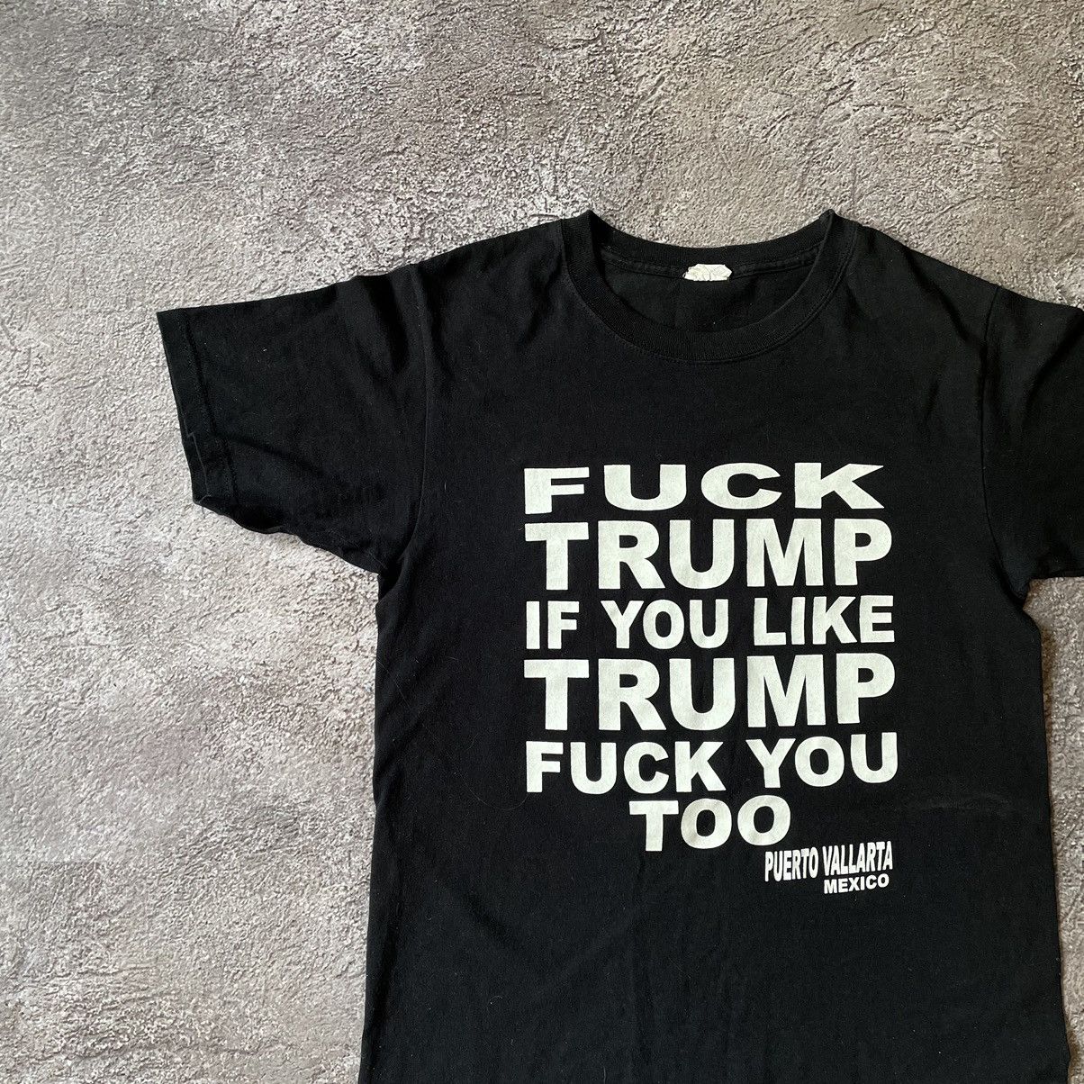 Vintage Vintage Y2K Political Graphic Tee Black Streetwear Skate M Size US M / EU 48-50 / 2 - 5 Thumbnail