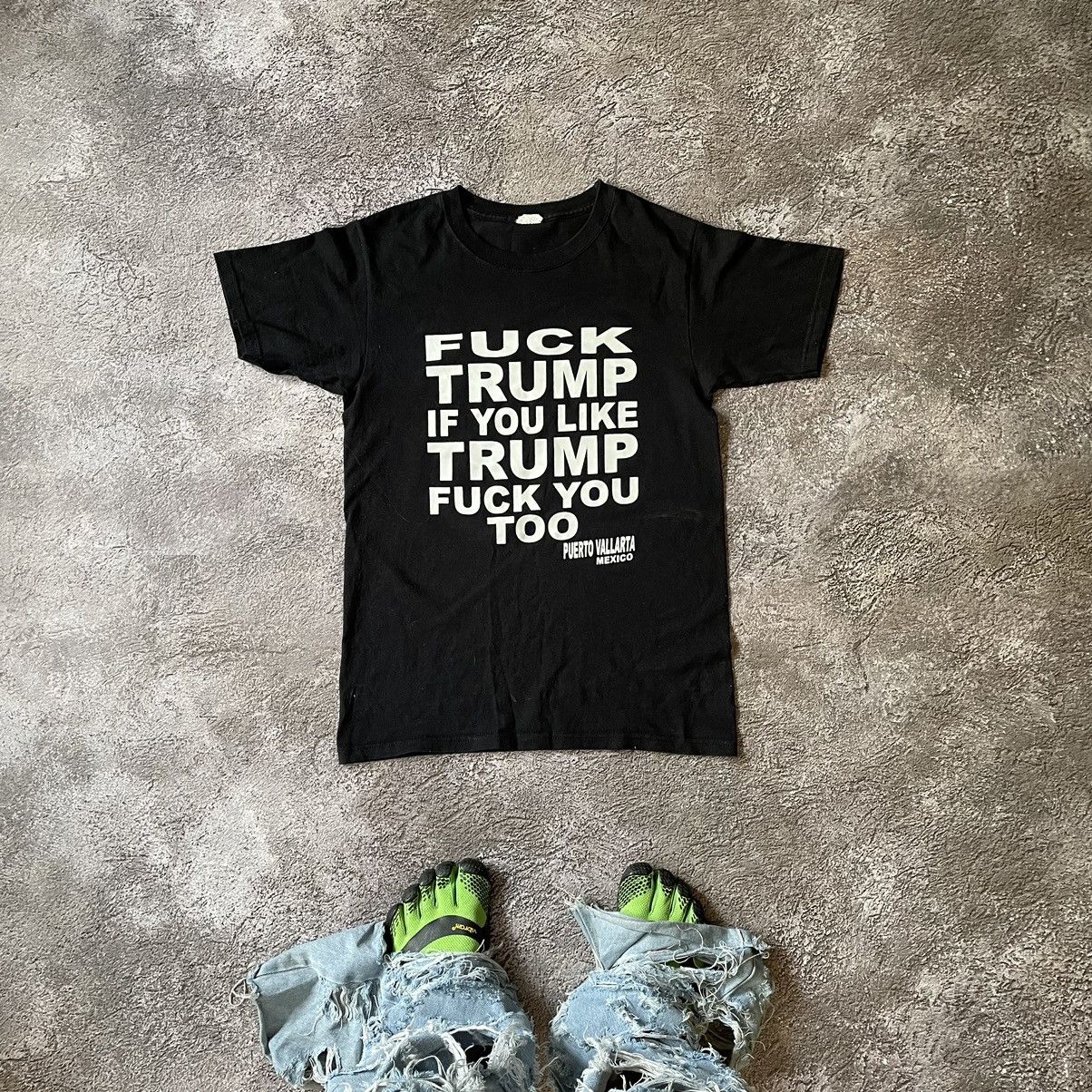 Vintage Vintage Y2K Political Graphic Tee Black Streetwear Skate M Size US M / EU 48-50 / 2 - 2 Thumbnail