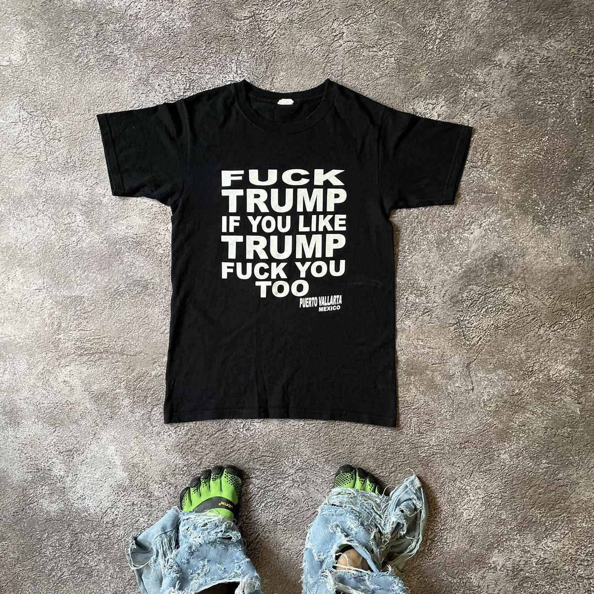Vintage Vintage Y2K Political Graphic Tee Black Streetwear Skate M Size US M / EU 48-50 / 2 - 1 Thumbnail