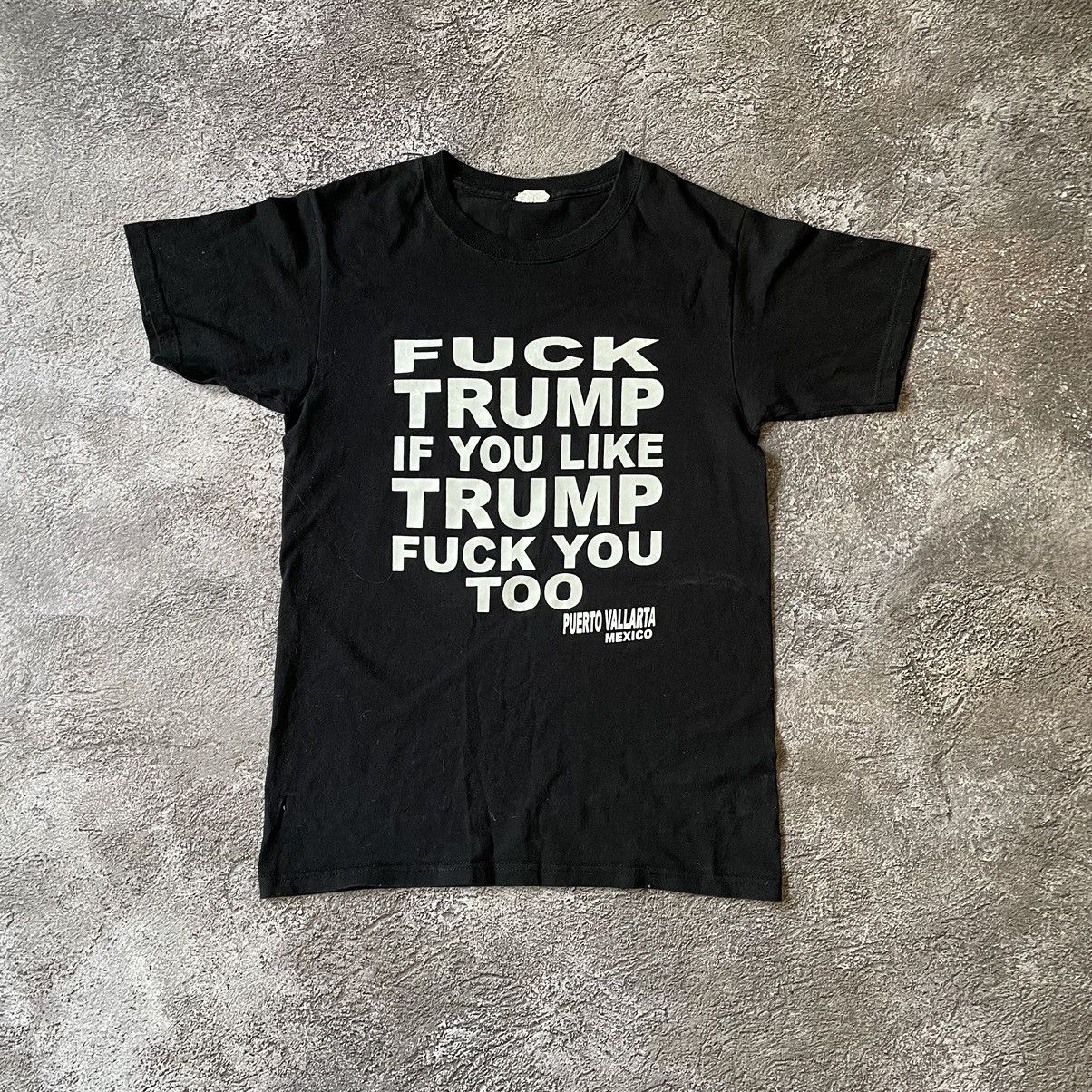Vintage Vintage Y2K Political Graphic Tee Black Streetwear Skate M Size US M / EU 48-50 / 2 - 3 Thumbnail