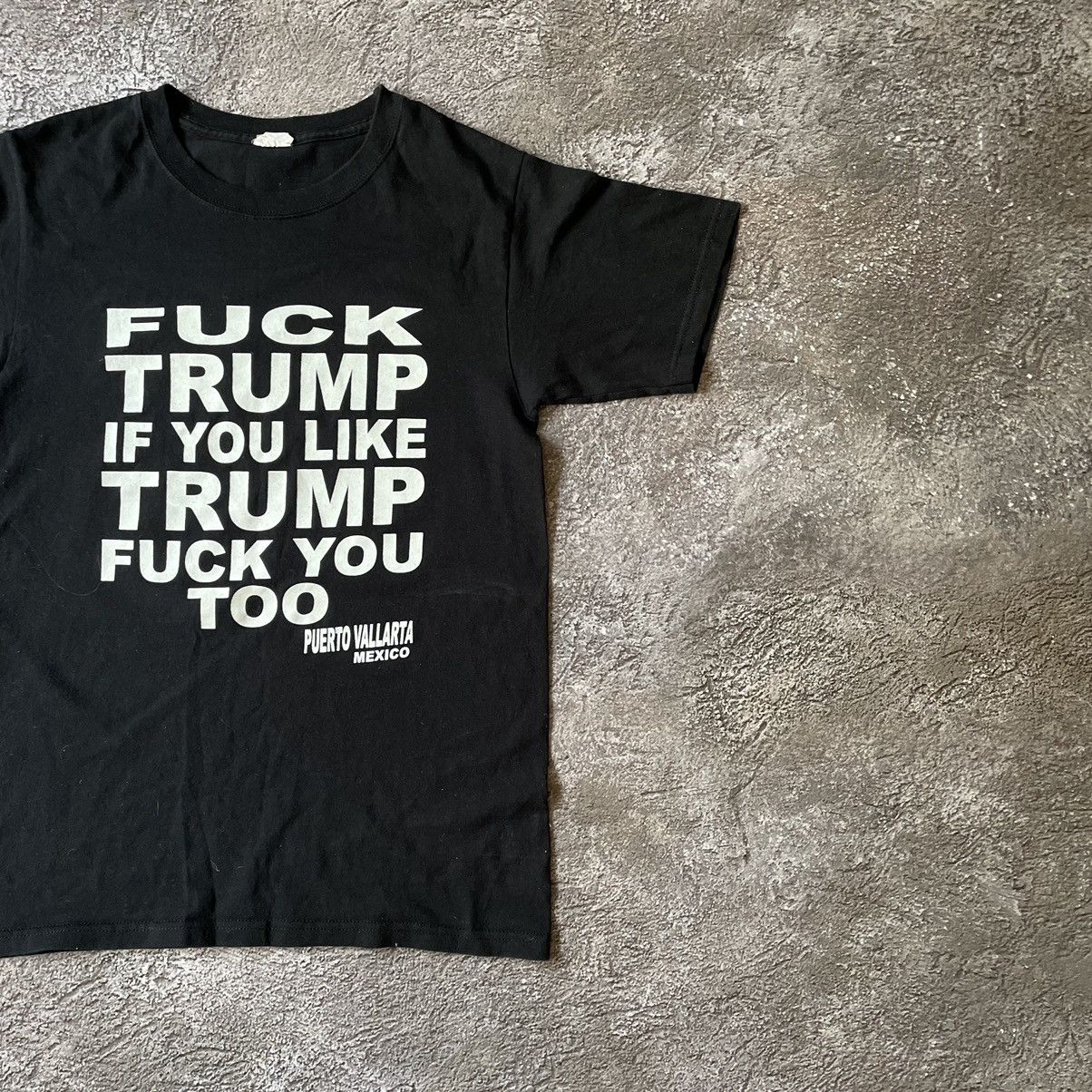 Vintage Vintage Y2K Political Graphic Tee Black Streetwear Skate M Size US M / EU 48-50 / 2 - 4 Thumbnail
