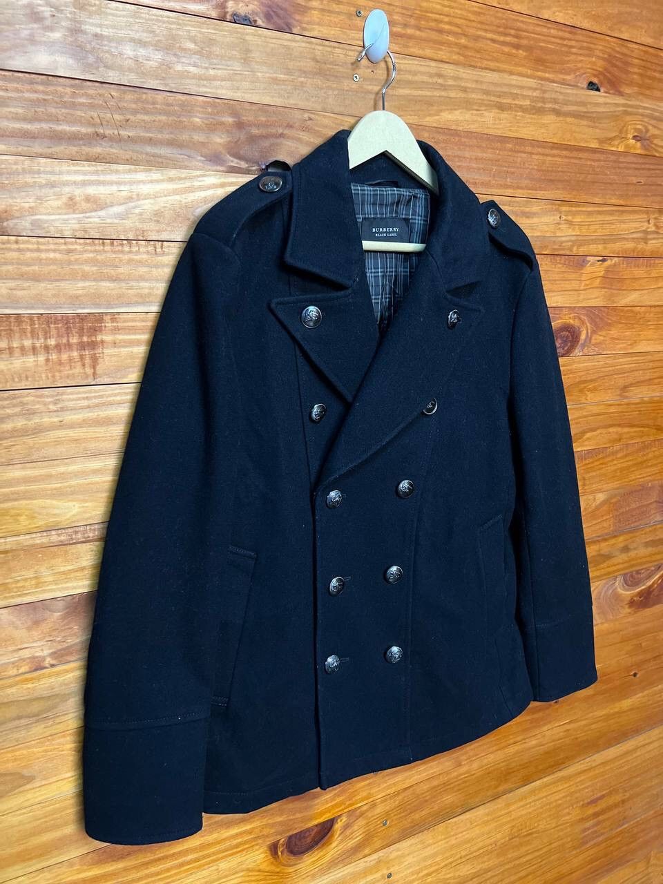 Burberry BURBERRY BLACK LABEL DOUBLE BREAST PEACOAT Size L / US 10 / IT 46 - 2 Thumbnail