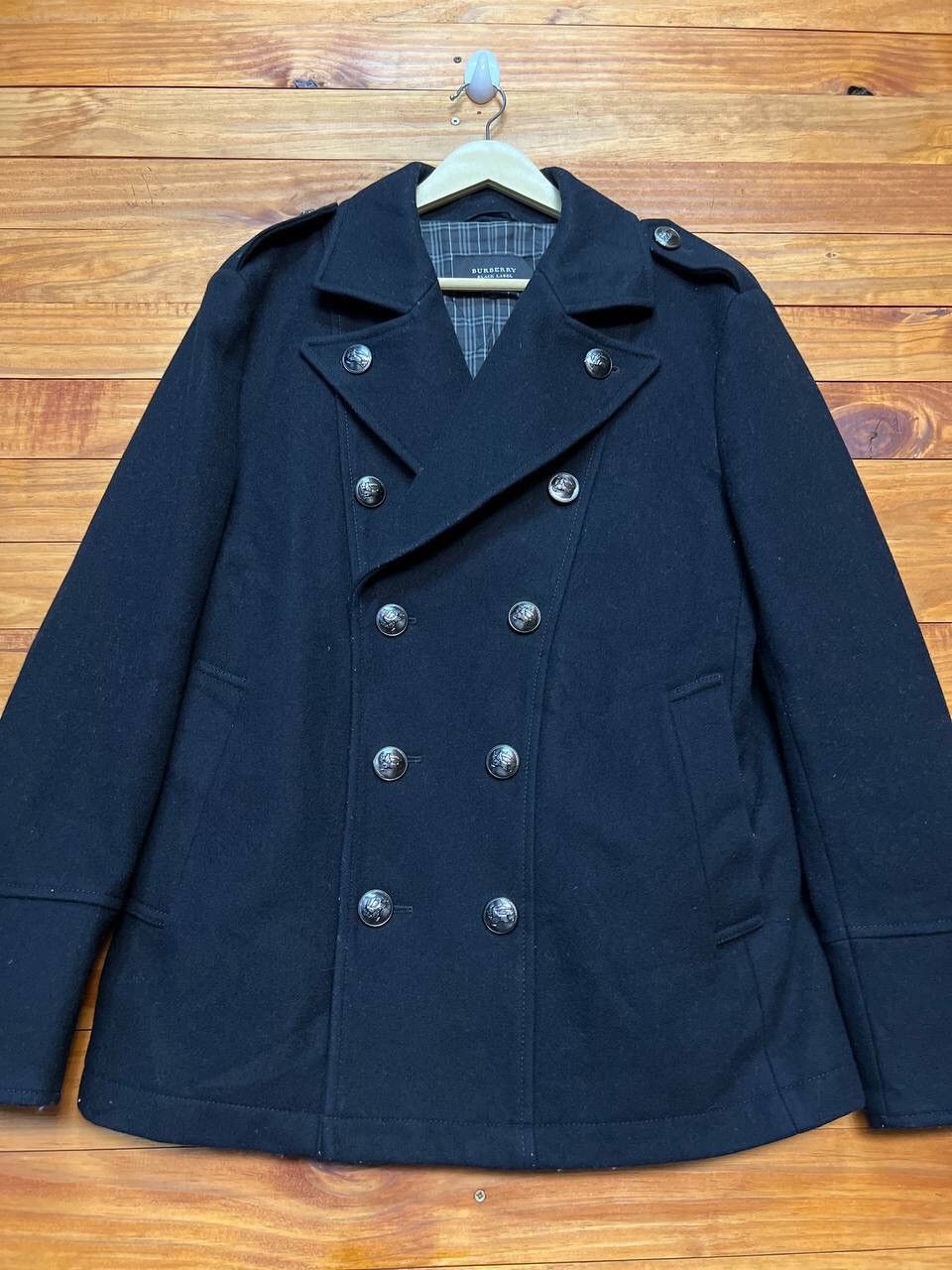 Burberry BURBERRY BLACK LABEL DOUBLE BREAST PEACOAT Size L / US 10 / IT 46 - 4 Thumbnail