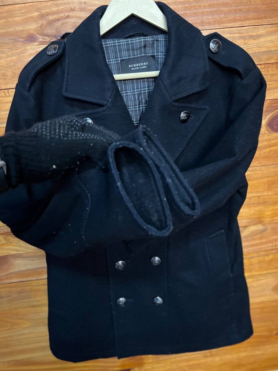 Burberry BURBERRY BLACK LABEL DOUBLE BREAST PEACOAT Size L / US 10 / IT 46 - 6 Thumbnail