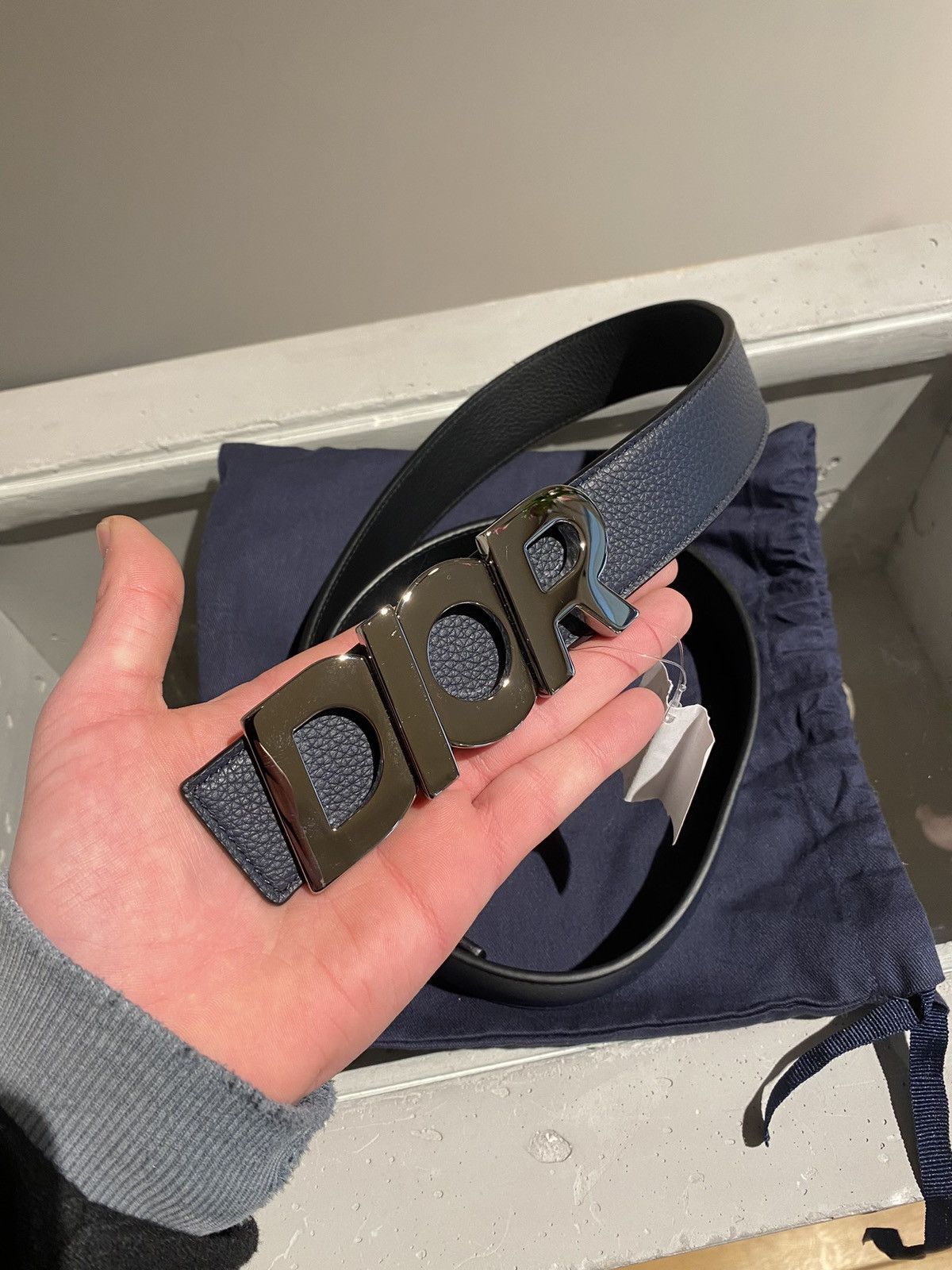 Dior Dior "Dior" Reversibel belt Size 40 - 2 Thumbnail