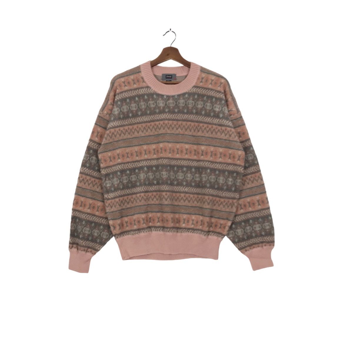 Japanese Brand × Vintage Vintage Fair Isle Wool Sweater Made In Japan Size US M / EU 48-50 / 2 - 1 Thumbnail