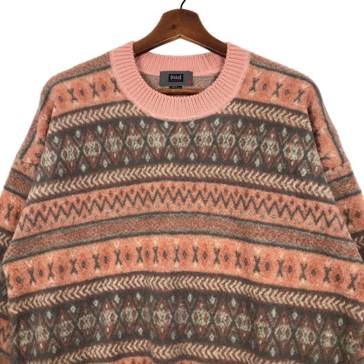 Japanese Brand × Vintage Vintage Fair Isle Wool Sweater Made In Japan Size US M / EU 48-50 / 2 - 2 Thumbnail