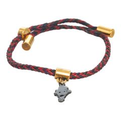 Louis Vuitton Leather Friendship Bracelet - Brass Wrap, Bracelets