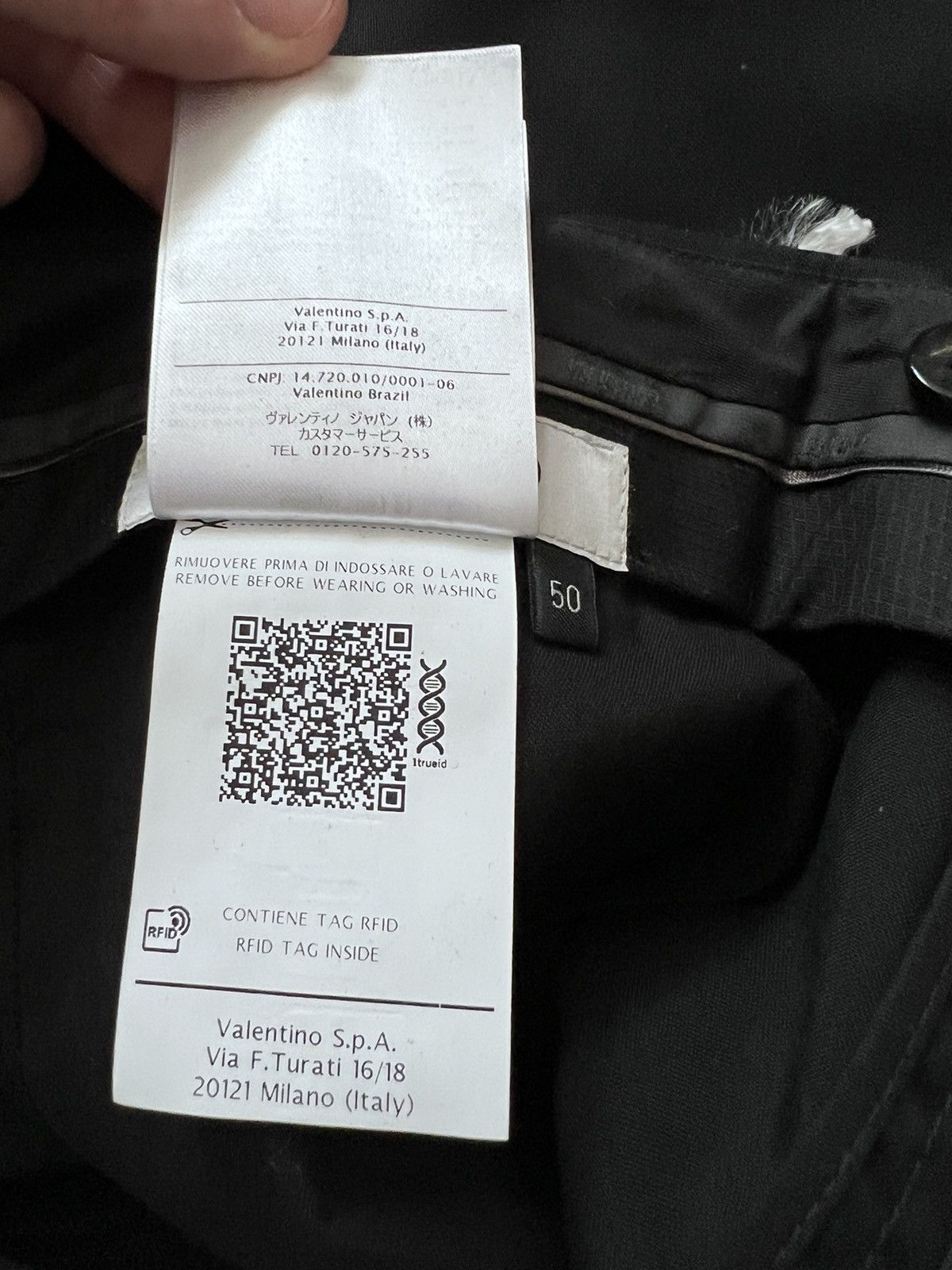 Valentino $1K+ Wool/mohair pleated trousers, IT50, made in Italy Size 40R - 13 Thumbnail