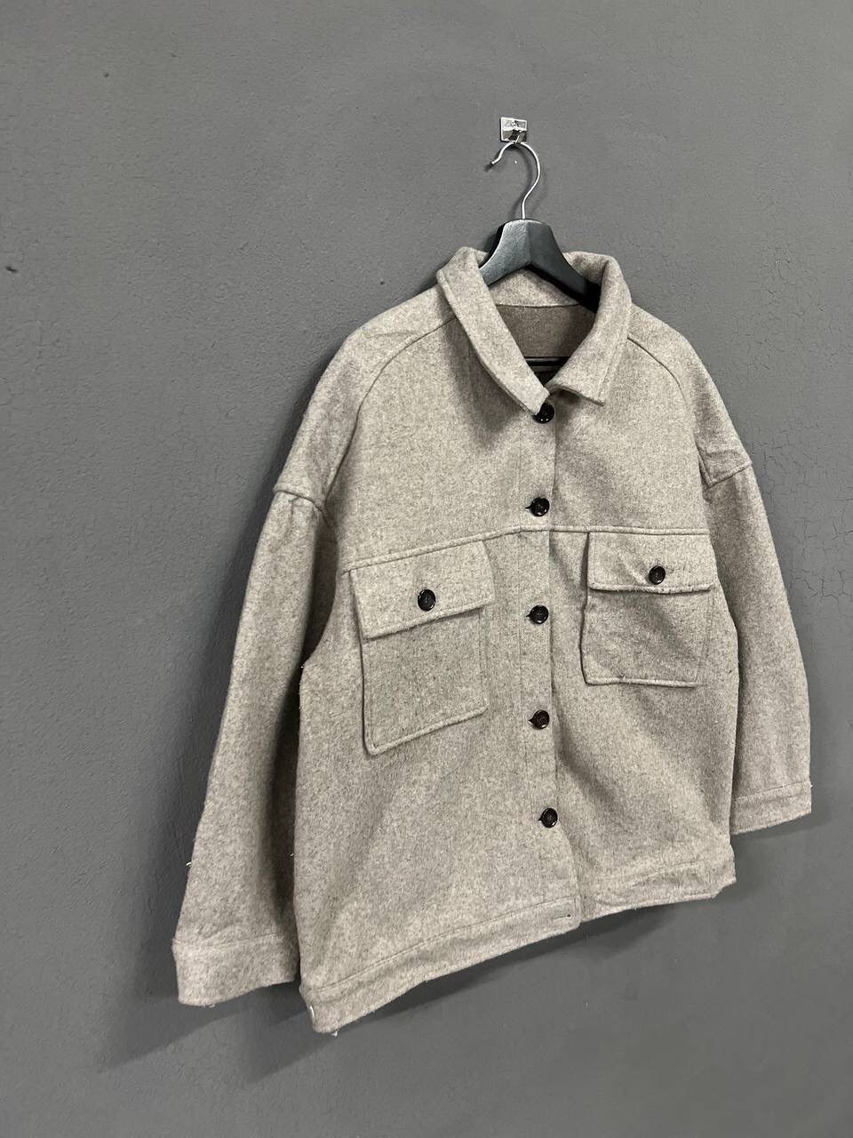Japanese Brand SHACKET DOUBLE POCKET IN WOOL Size US L / EU 52-54 / 3 - 2 Thumbnail