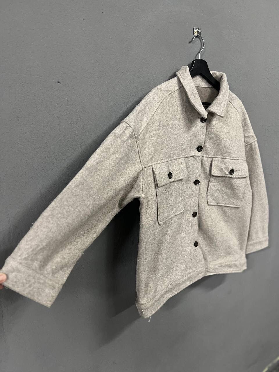 Japanese Brand SHACKET DOUBLE POCKET IN WOOL Size US L / EU 52-54 / 3 - 5 Thumbnail
