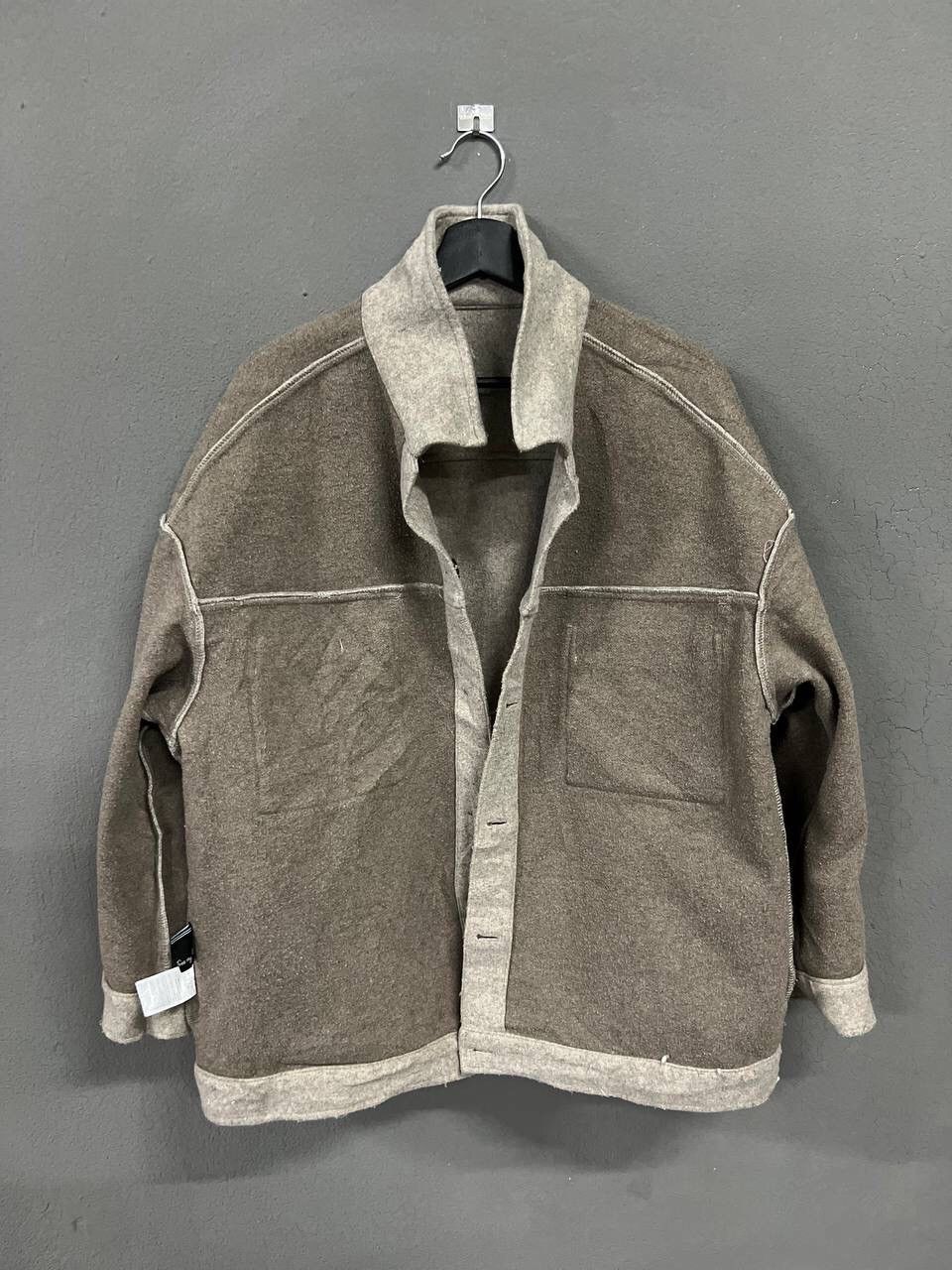 Japanese Brand SHACKET DOUBLE POCKET IN WOOL Size US L / EU 52-54 / 3 - 8 Thumbnail
