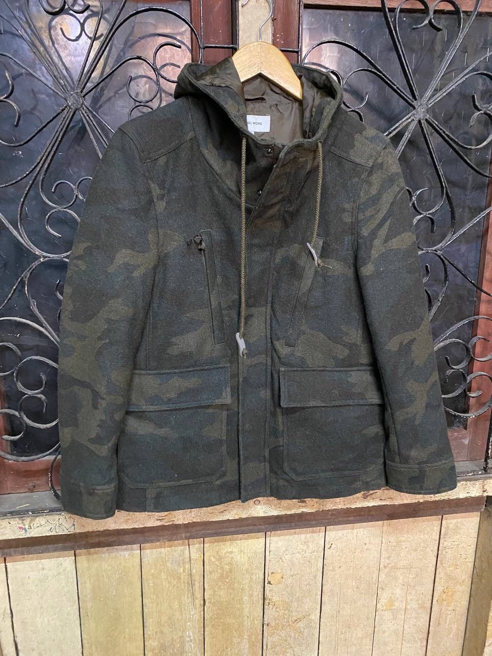 Global Work Global Work Camo Wool Field Hoodie Coat Size US M / EU 48-50 / 2 - 3 Thumbnail