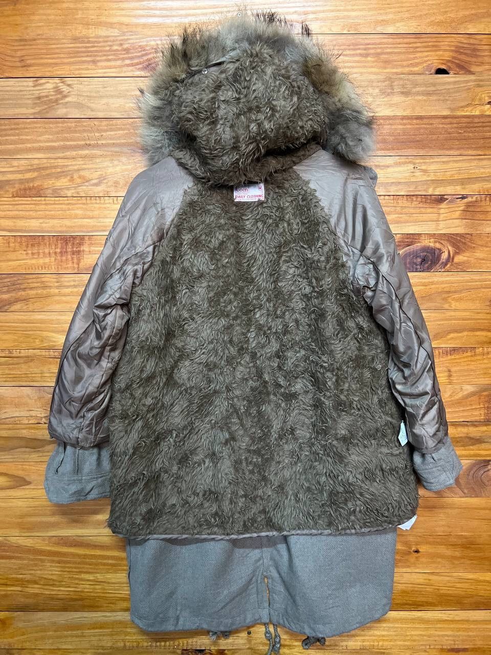 Japanese Brand VINTAGE COEN FAUX FUR FISHTAIL HOODIE PARKA Size US M / EU 48-50 / 2 - 17 Thumbnail