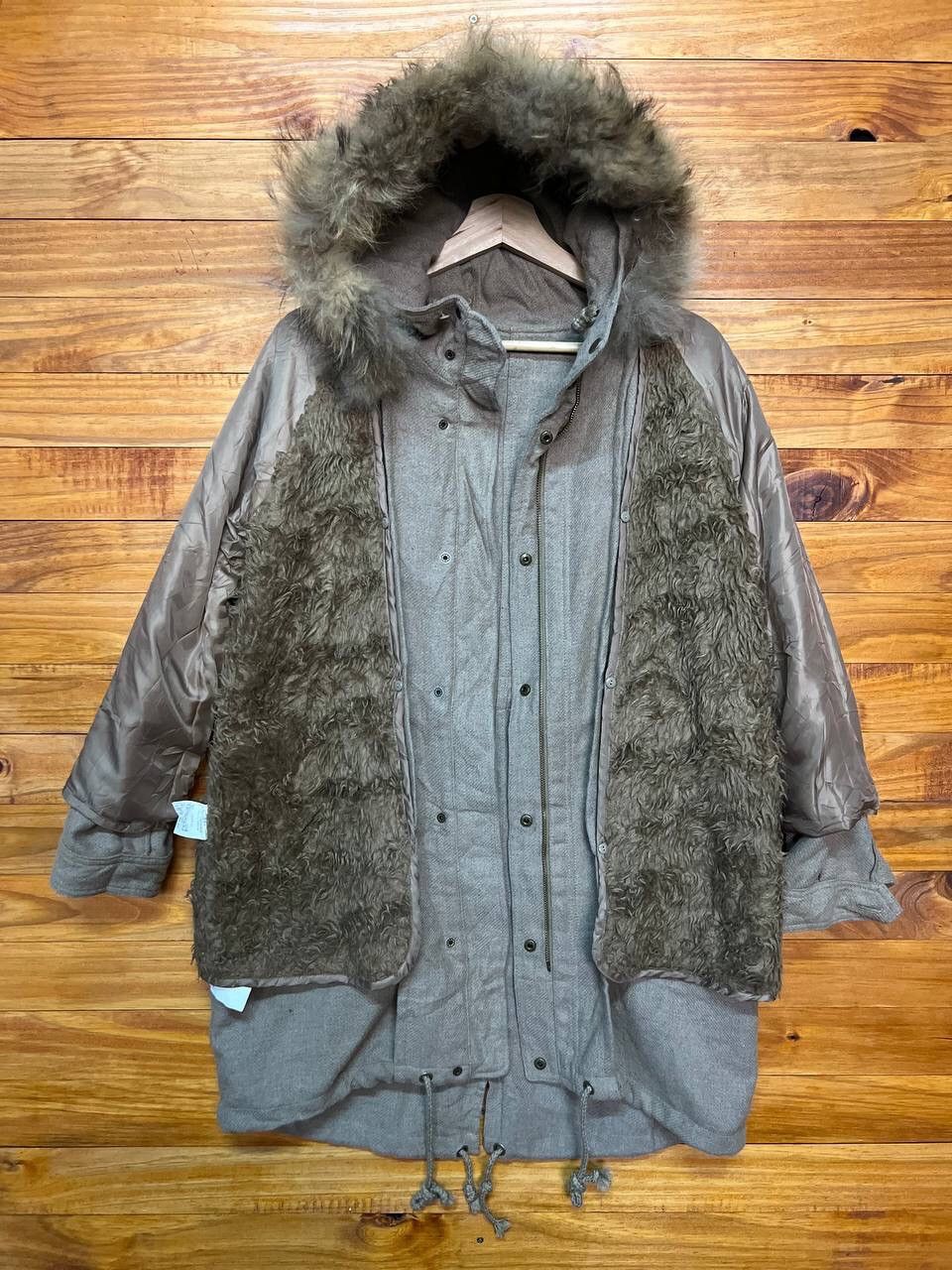 Japanese Brand VINTAGE COEN FAUX FUR FISHTAIL HOODIE PARKA Size US M / EU 48-50 / 2 - 15 Thumbnail
