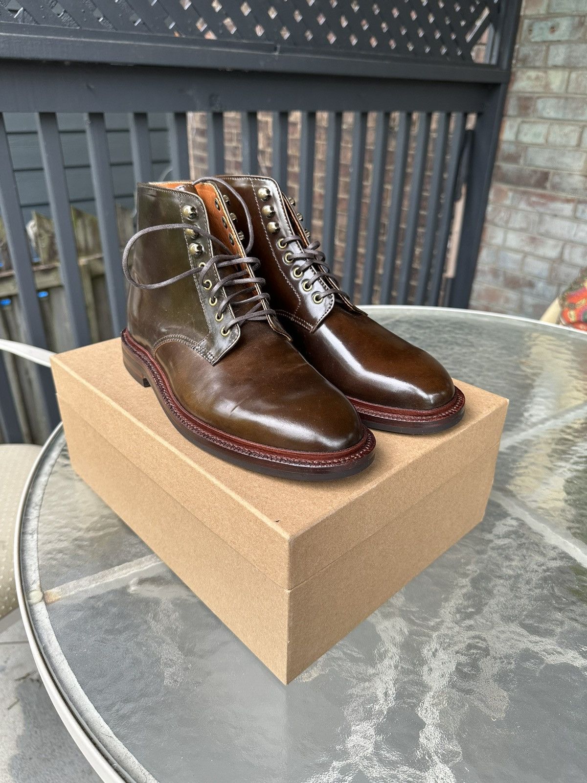 Grant Stone Grant Stone Edward Boots in Maduro Shell Cordovan. | Grailed