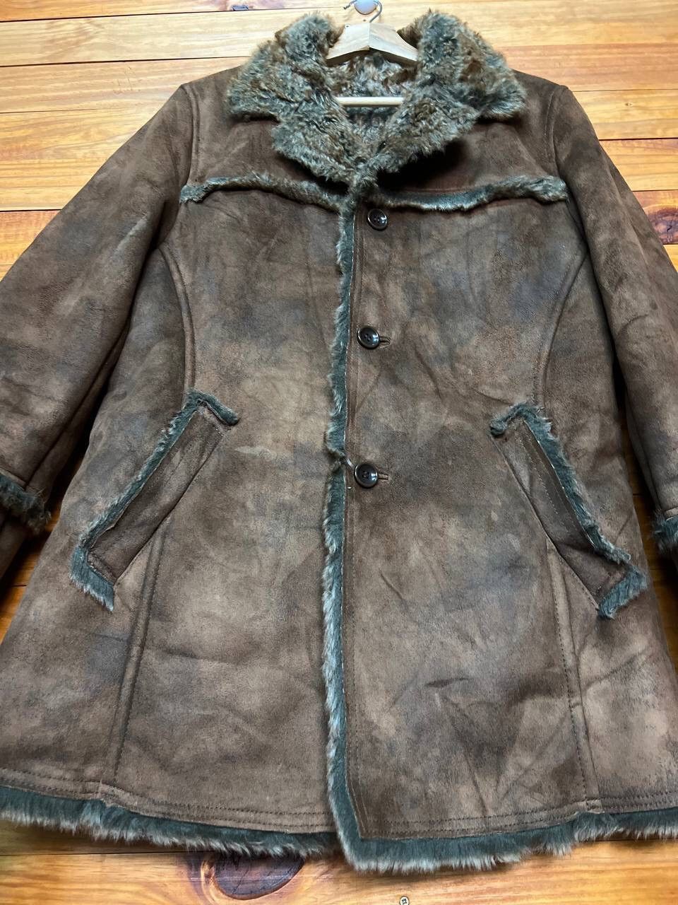 Japanese Brand RATTLE TRAP SHEARLING COAT ACRYLIC FUR LINING Size US M / EU 48-50 / 2 - 6 Thumbnail