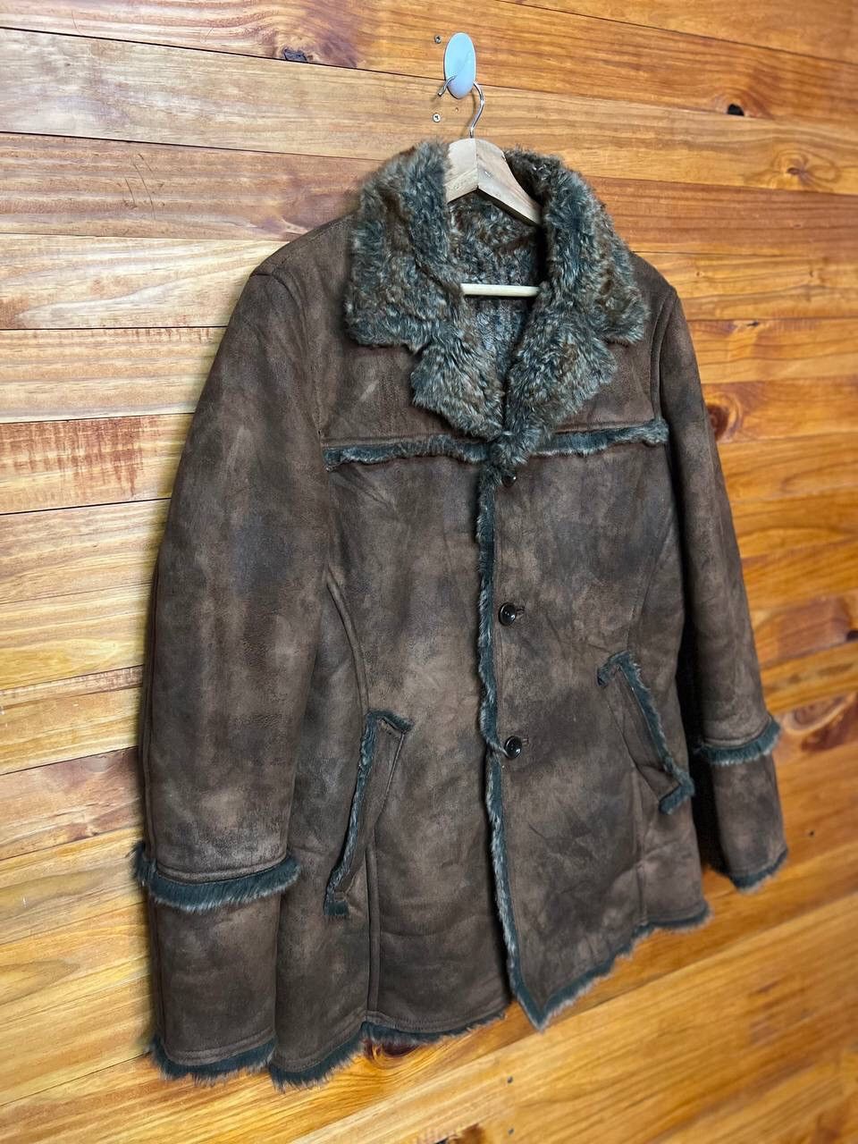 Japanese Brand RATTLE TRAP SHEARLING COAT ACRYLIC FUR LINING Size US M / EU 48-50 / 2 - 3 Thumbnail