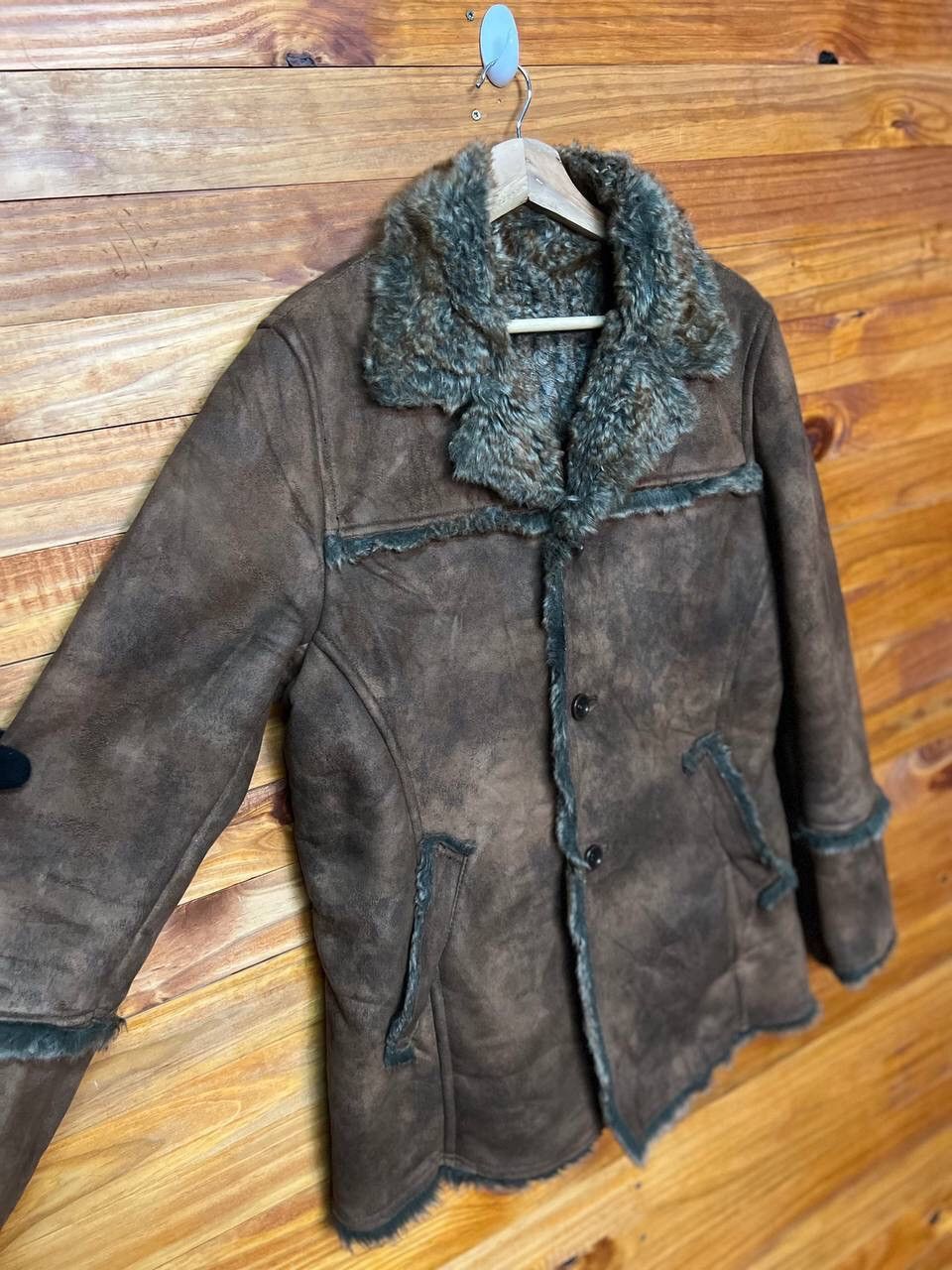 Japanese Brand RATTLE TRAP SHEARLING COAT ACRYLIC FUR LINING Size US M / EU 48-50 / 2 - 5 Thumbnail