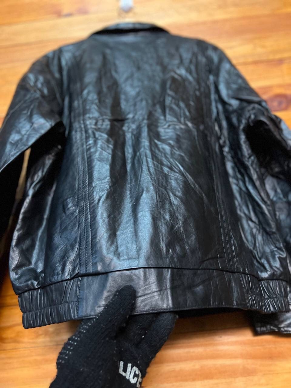 Leather VINTAGE ZIP UP LEATHER JACKET Size US L / EU 52-54 / 3 - 12 Thumbnail