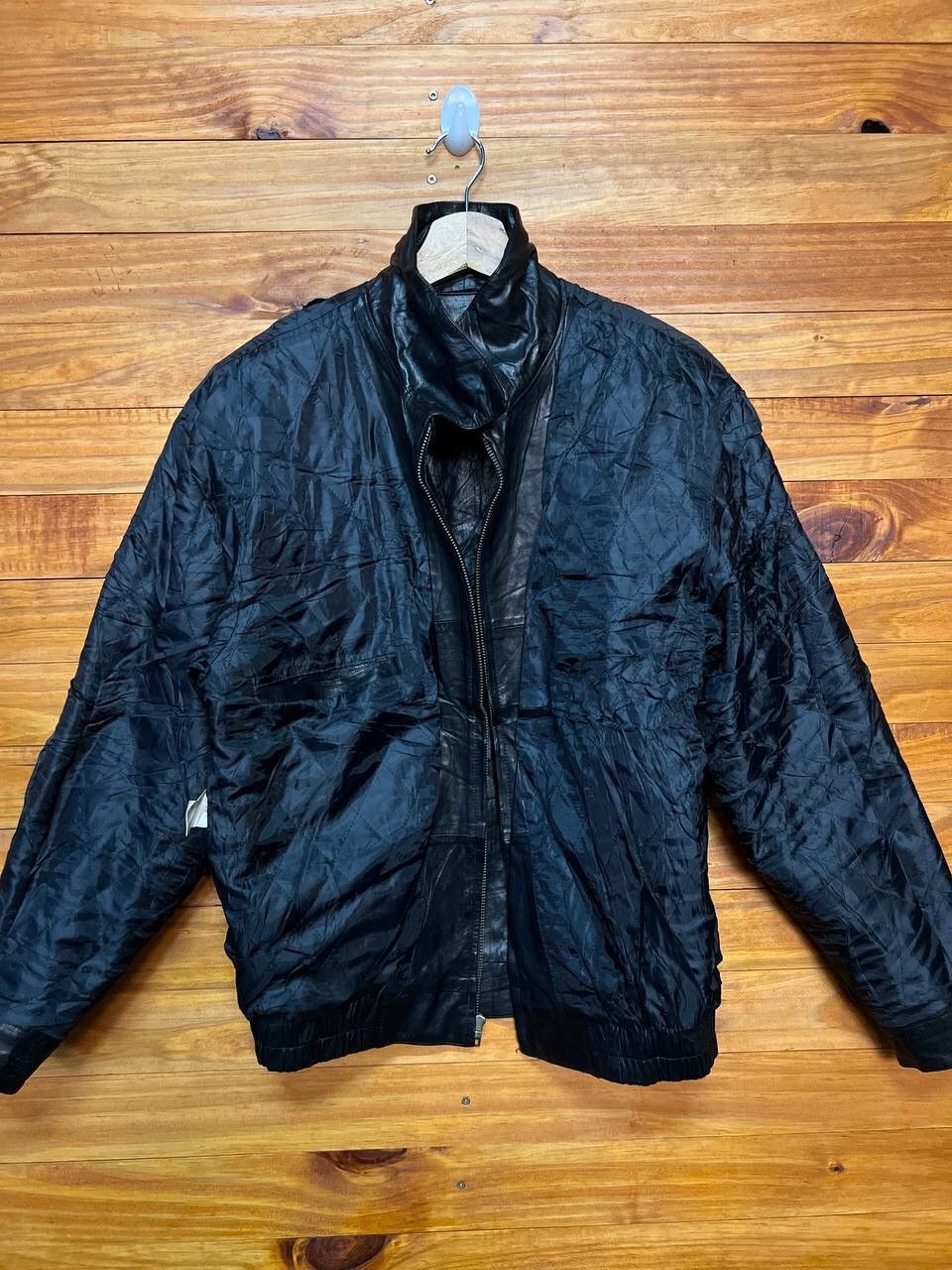 Leather VINTAGE ZIP UP LEATHER JACKET Size US L / EU 52-54 / 3 - 14 Thumbnail