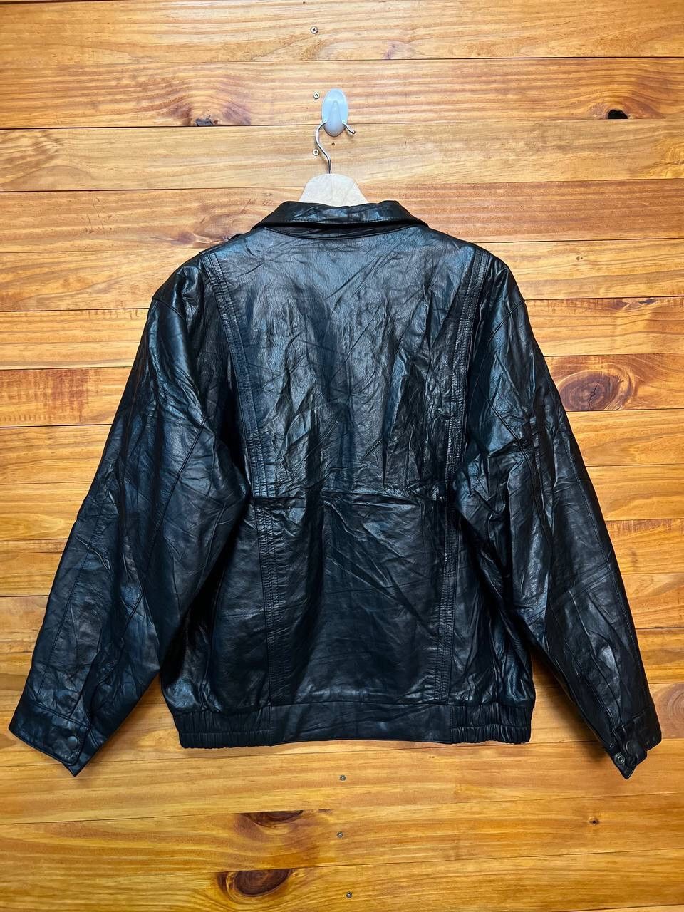 Leather VINTAGE ZIP UP LEATHER JACKET Size US L / EU 52-54 / 3 - 9 Thumbnail