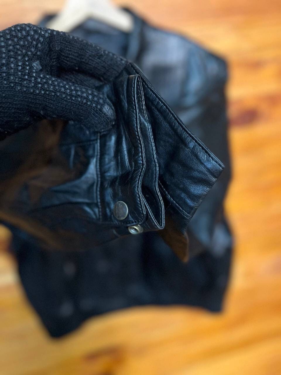 Leather VINTAGE ZIP UP LEATHER JACKET Size US L / EU 52-54 / 3 - 7 Thumbnail